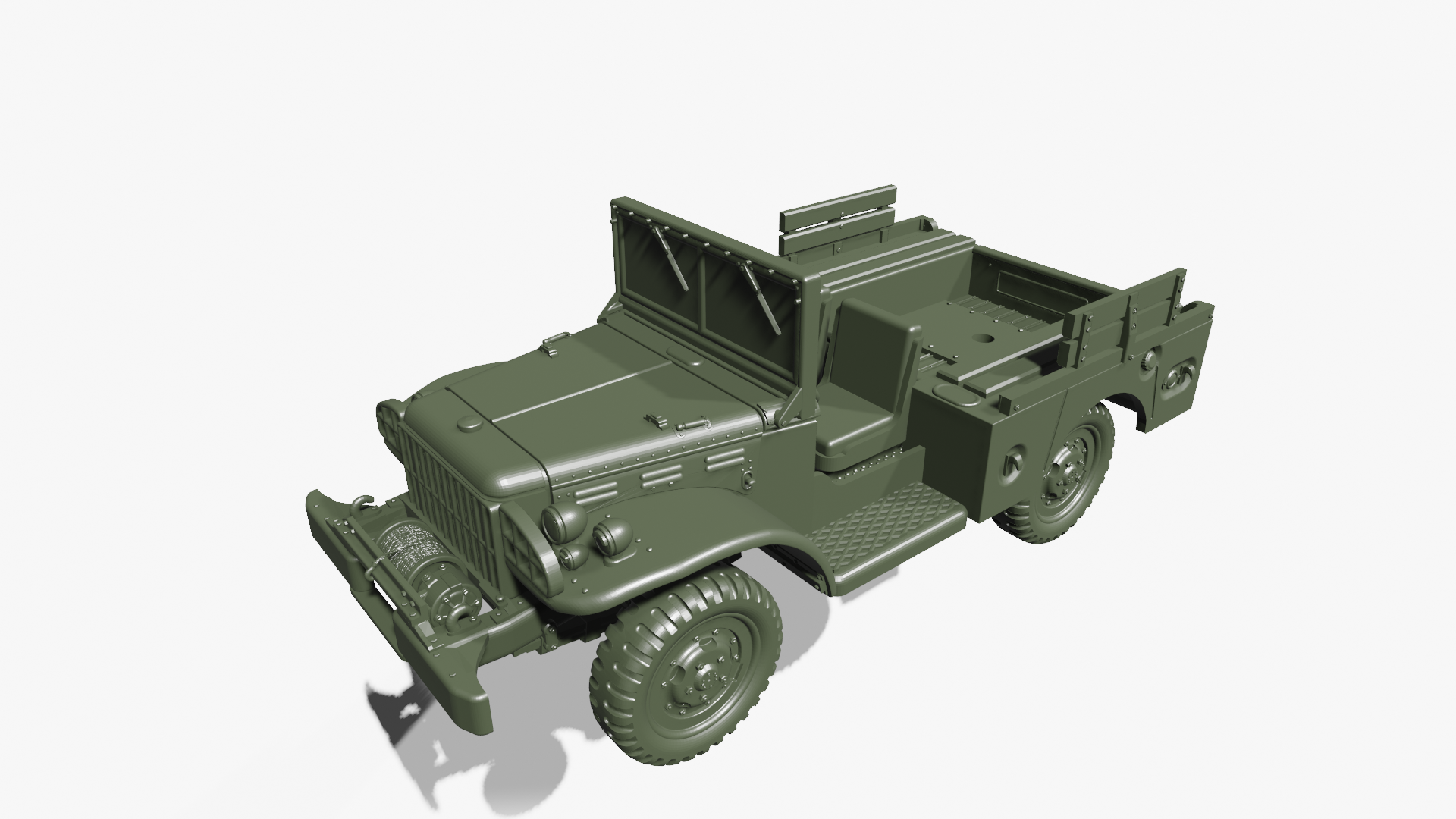 Dodge WC55 with 37mm M6 GMC - US Army - wargame3d - 28mm Scale