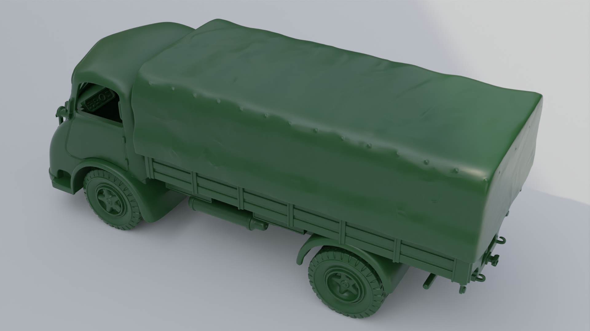 Heavy truck Alfa Romeo 800 - Italian Army - 28mm Scale - wargame3d