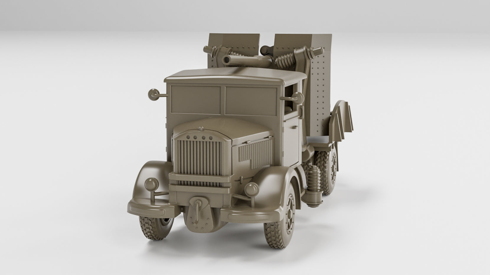 Autocannone da 90-53 su Lancia 3Ro - Italian Army - 28mm Scale - wargame3d