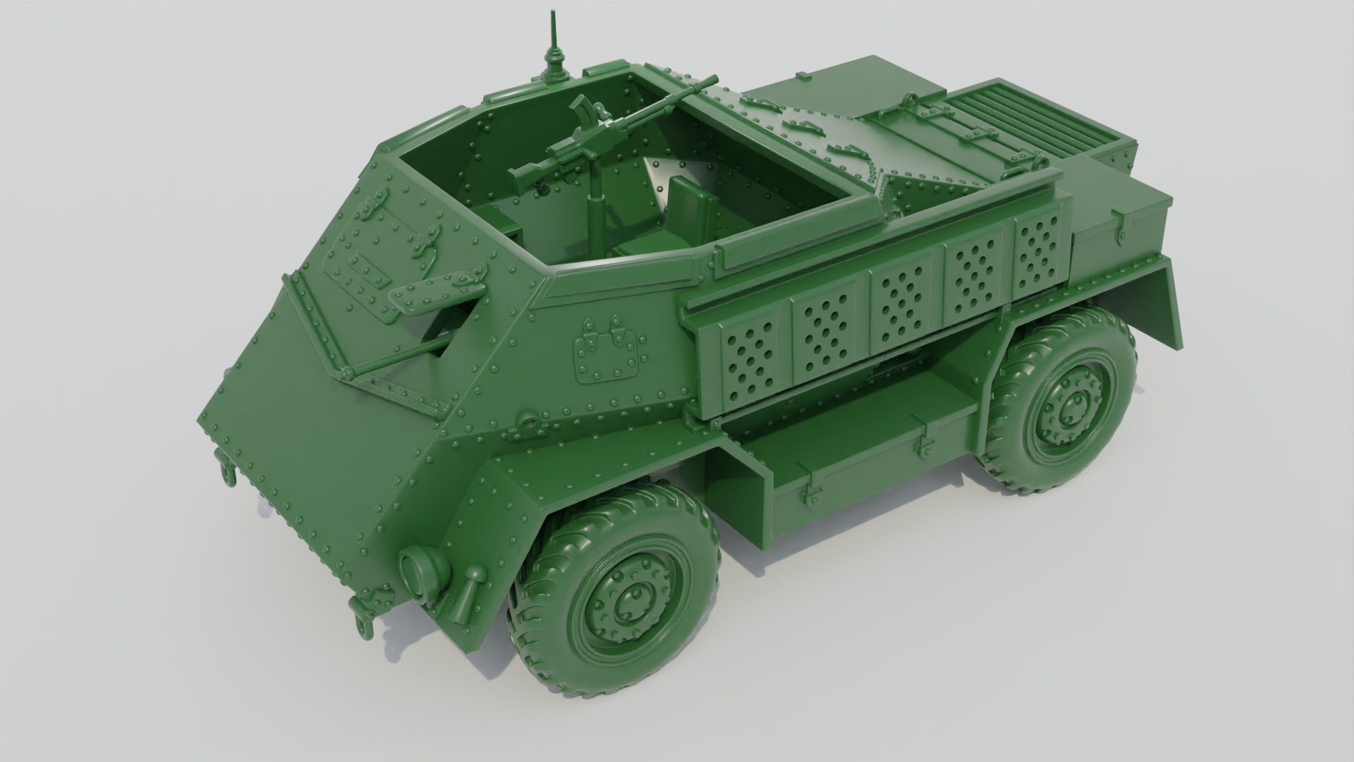 Armoured Carrier Wheeled Indian Pattern Mk.II - UK Army - 28mm Scale - wargame3d