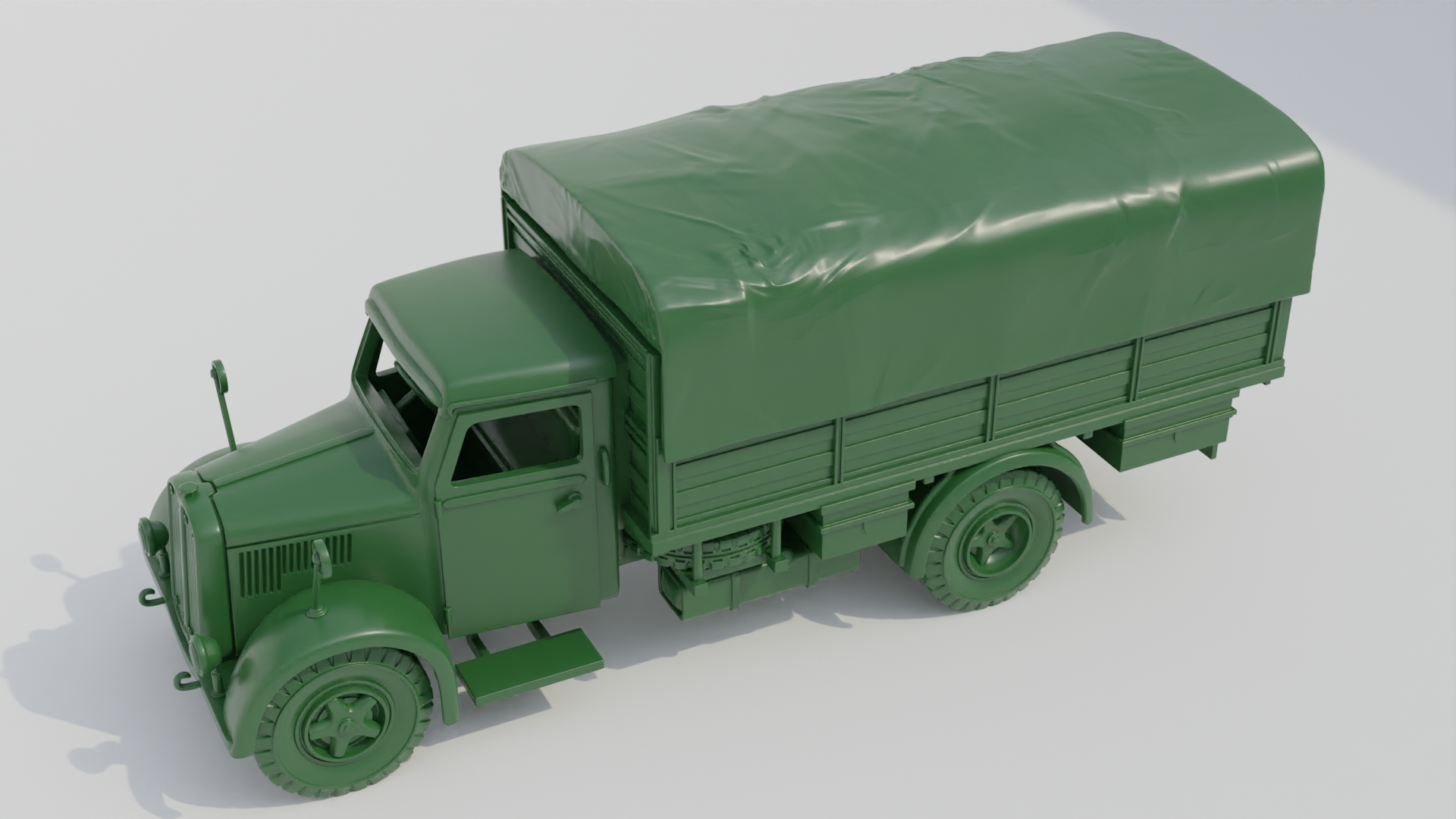 Medium Truck OM Taurus - Italian Army - 28mm Scale - wargame3d