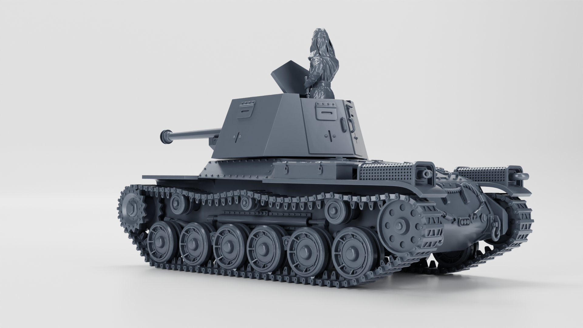 Type 3 Ho-Ni III Self-propelled gun - Japanese Army - 28mm Scale - wargame3d