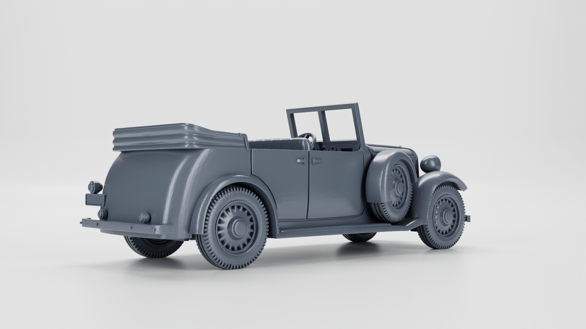 Fiat 518 Mazur Cabrio (5 Seats) - Other Nations Passenger Vehicles - 28mm Scale - wargame3d