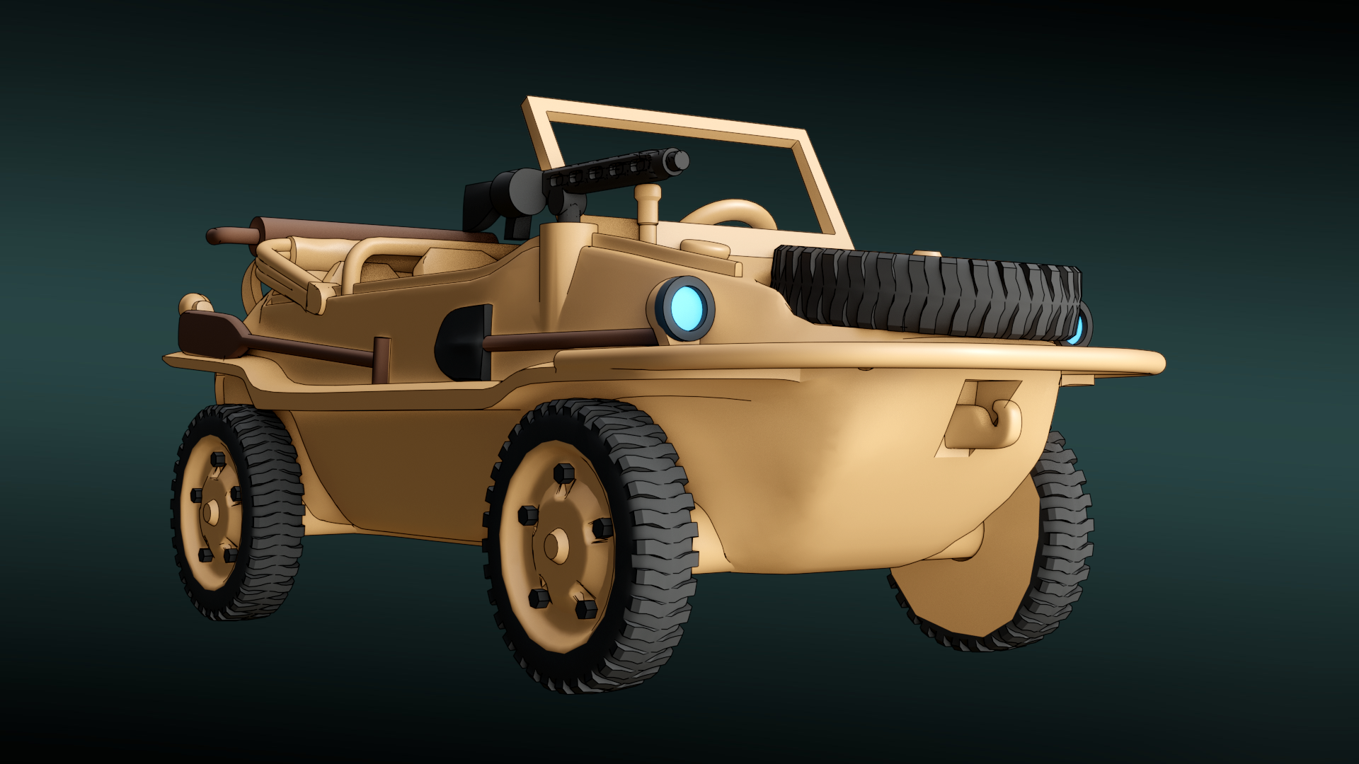 VW Schwimmwagen - German Army - wargame3d- 28mm Scale