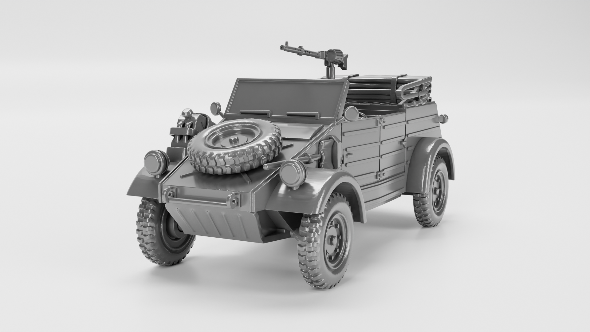 VW Kubelwagen - German Army - 28mm Scale - wargame3d