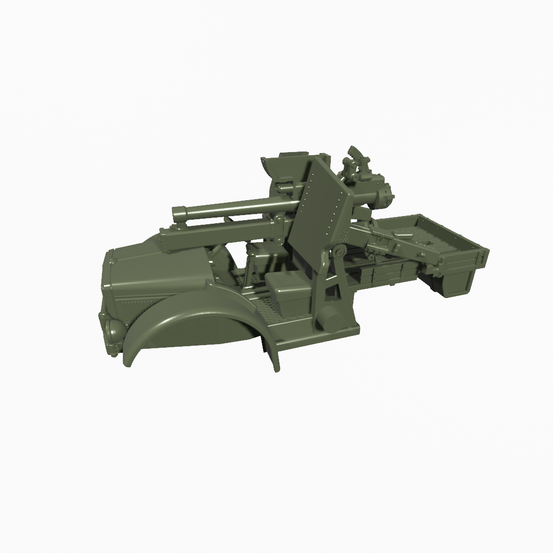 Autocannone da 75-27 su Fiat SPA TL37 - Italian Army - 28mm Scale - wargame3d