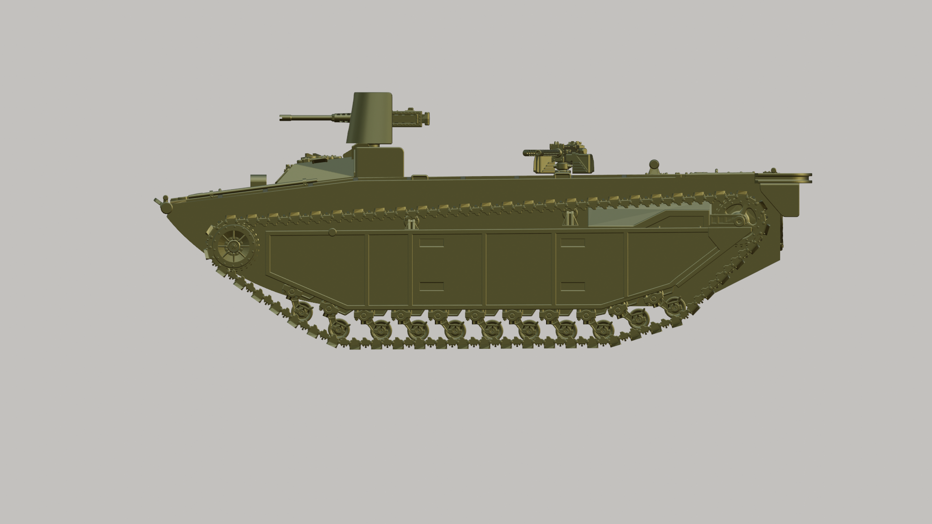 LVT(A)-2 Buffalo - US Army - 28mm Scale - wargame3d