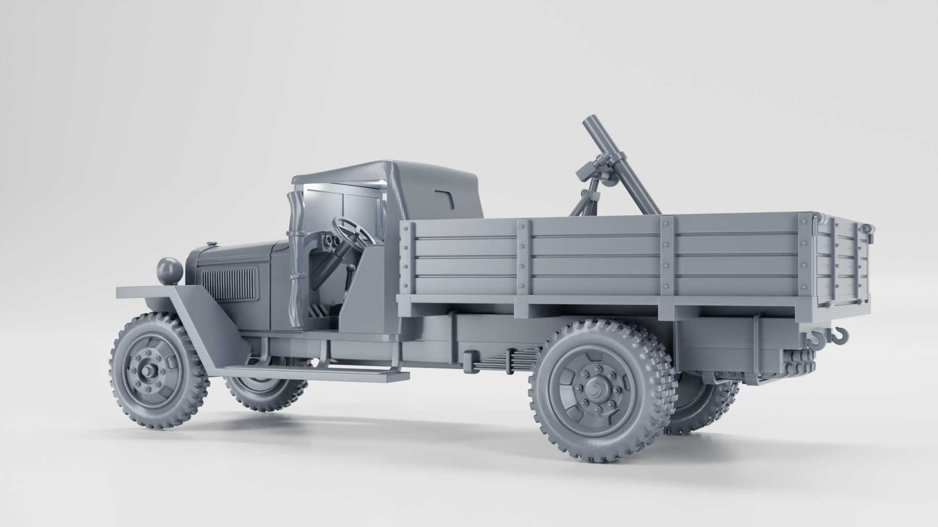 GAZ MM Light Truck - Russian Army - wargame3d- 28mm Scale
