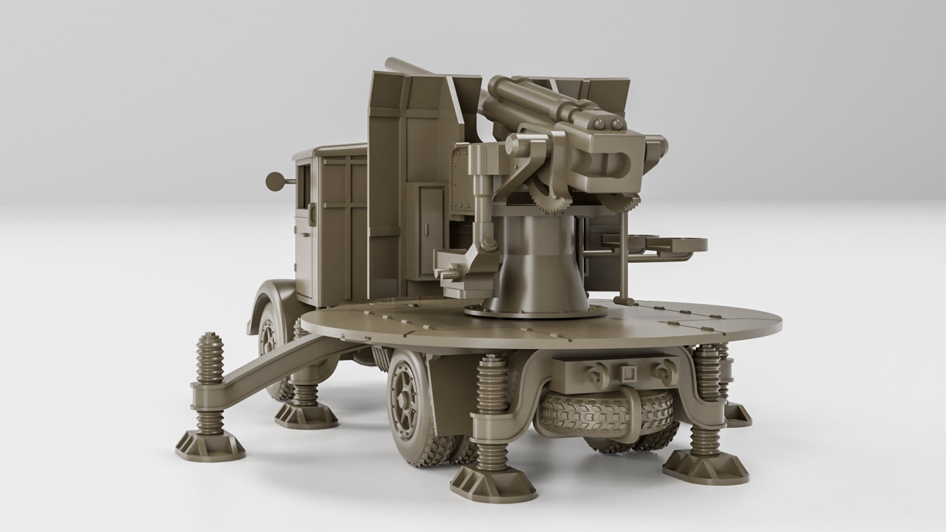 Autocannone da 90-53 su Lancia 3Ro - Italian Army - 28mm Scale - wargame3d