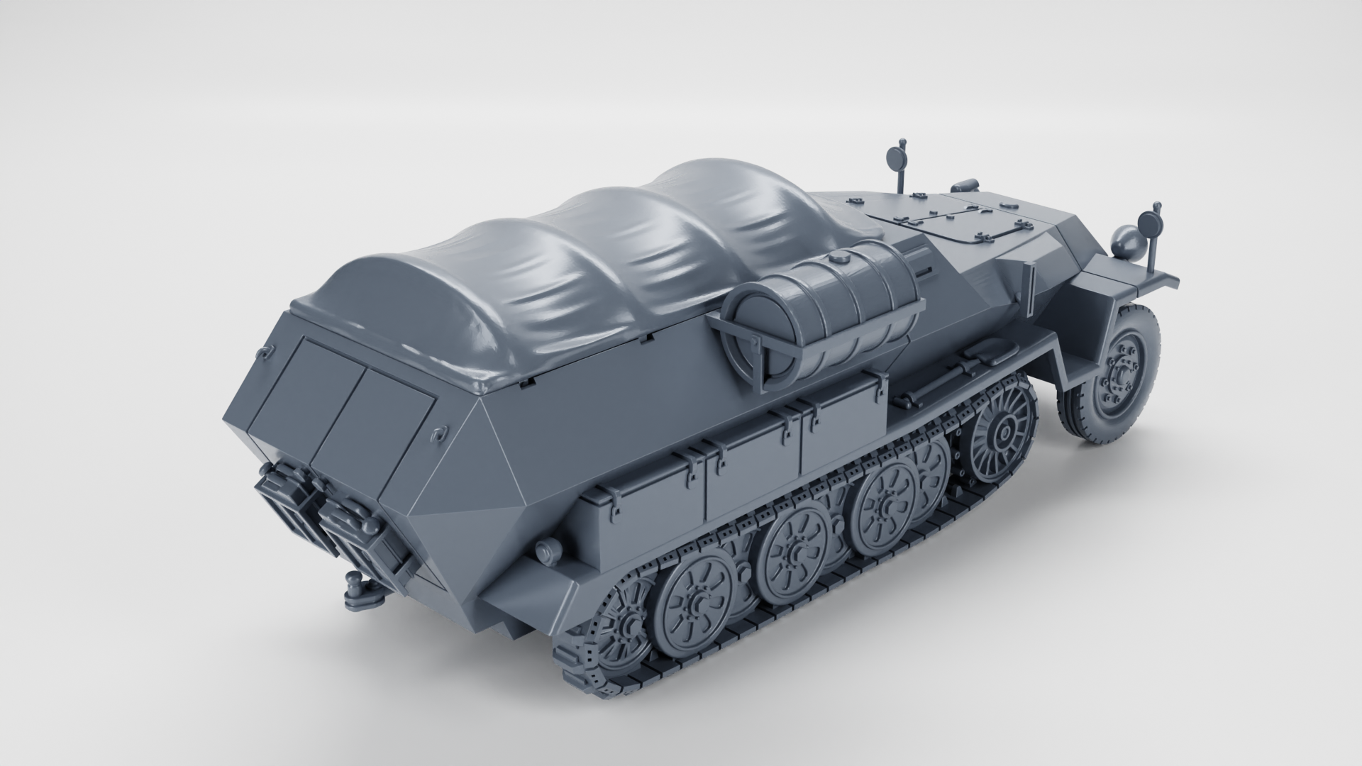 Sd.Kfz.251_8 Krankenpanzerwagen (Ambulance) - German Army - 28mm Scale - wargame3d