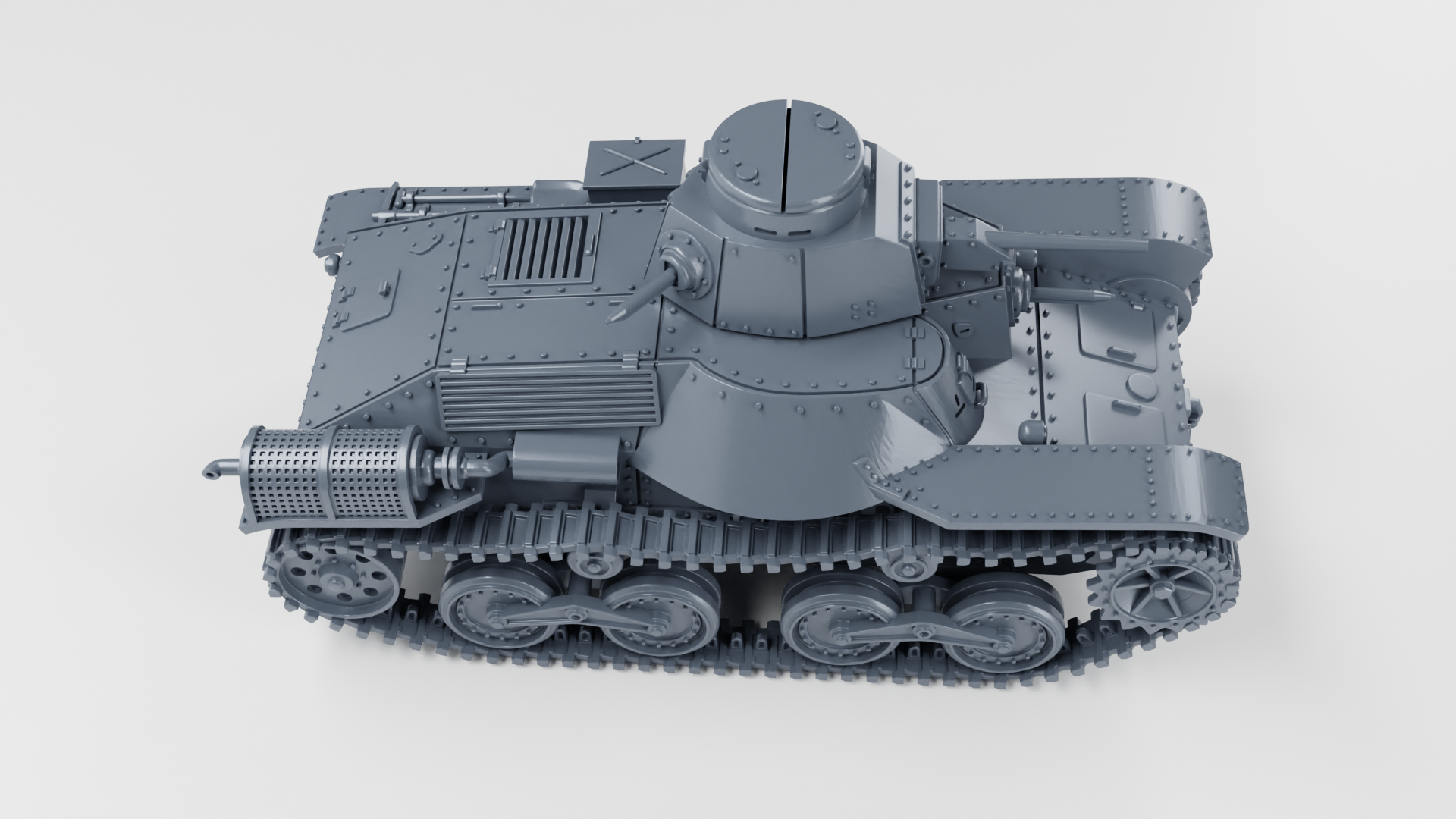 Type 95 Ha-Go Light Tank - Japanese Army - 28mm Scale - wargame3d