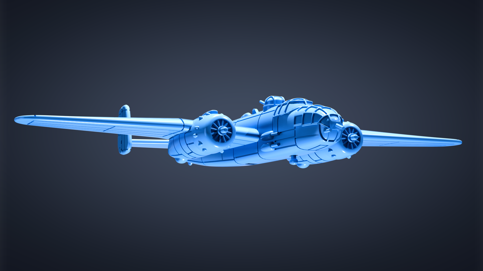 North American B-25 Mitchell - Battle Planes of WWII - 1/200 Scale - wargame3d