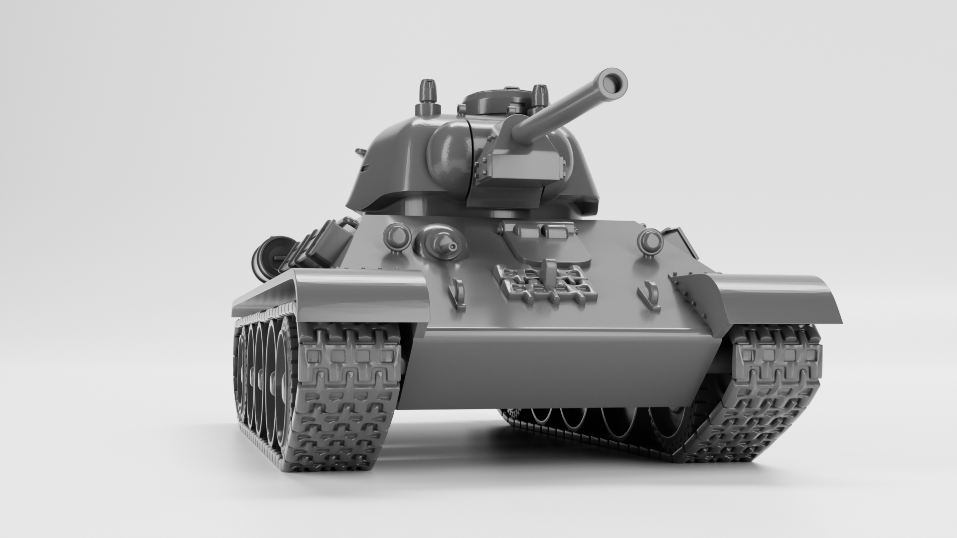 T34-76 model 1943 - Russian Army - wargame3d- 28mm Scale