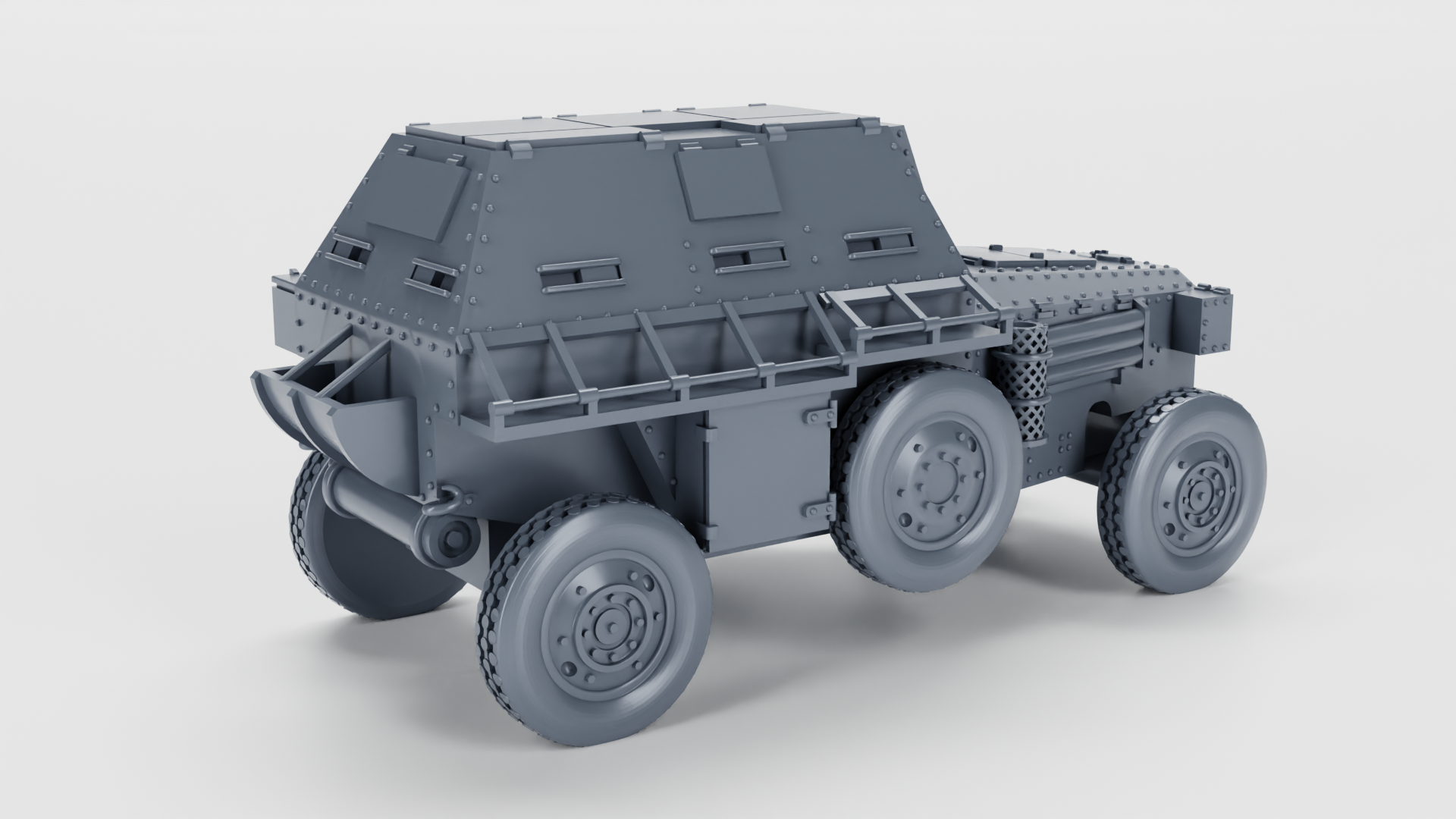 Berliet VUDB Armoured Car - Belgian Army - 28mm Scale - wargame3d