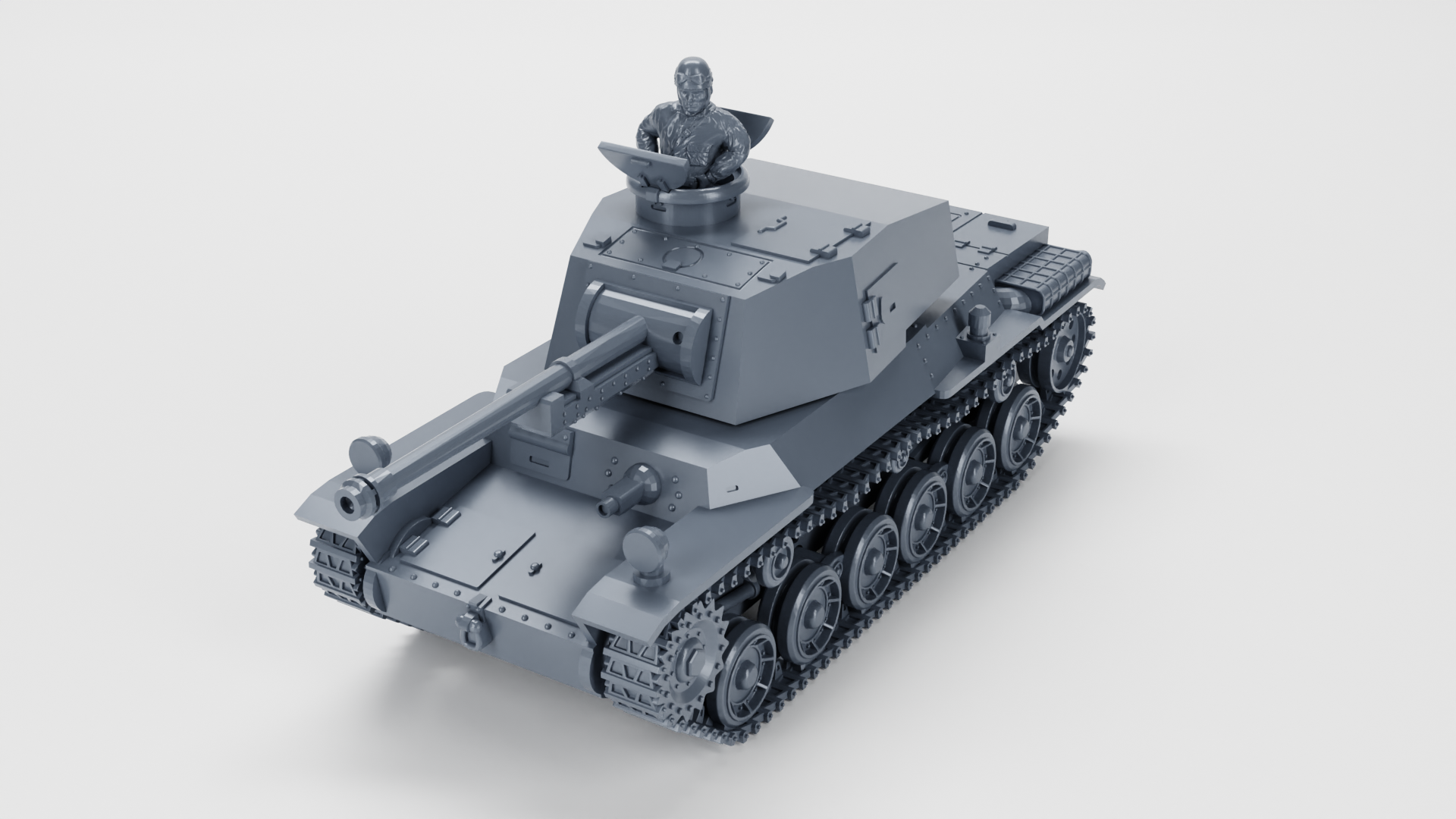 Type 3 Medium Tank Chi-Nu - Japanese Army - 28mm Scale - wargame3d