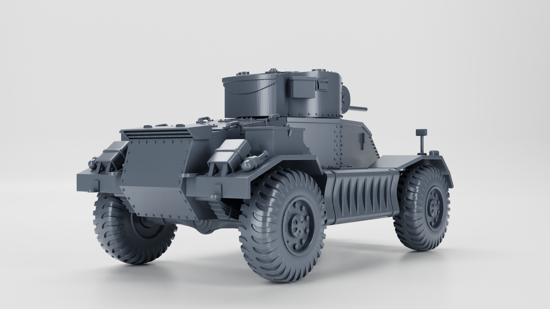 AEC Armoured Car Mk.I - UK Army - 28mm Scale - wargame3d