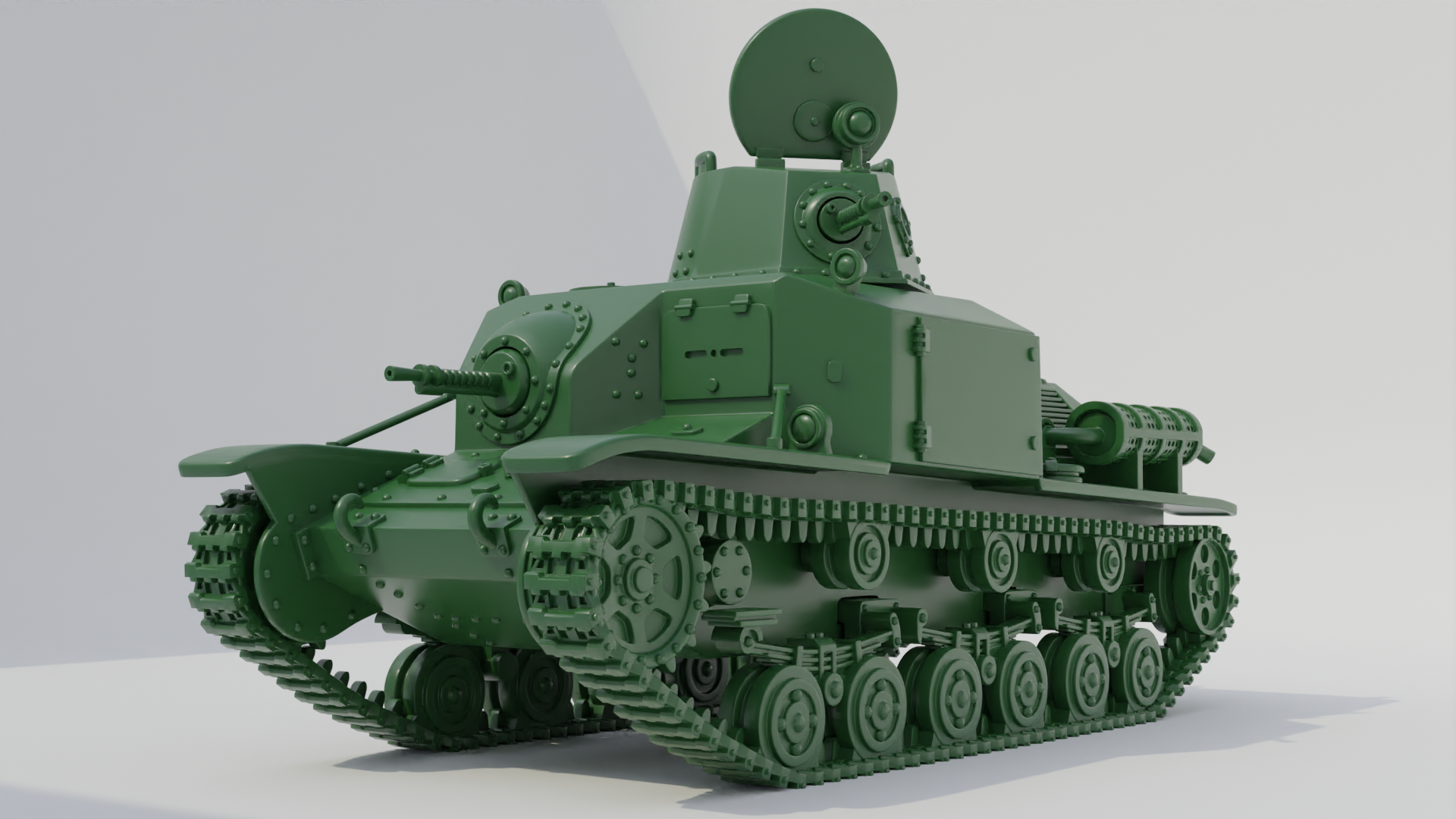 Tankette Type 92 Jyu-Sokosha (early) - Japanese Army - 28mm Scale - wargame3d