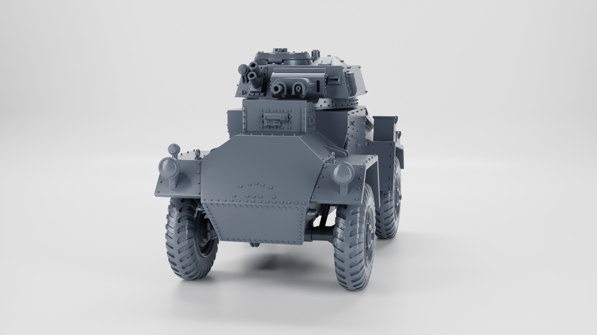 Armoured Car Guy - UK Army - 28mm Scale - wargame3d