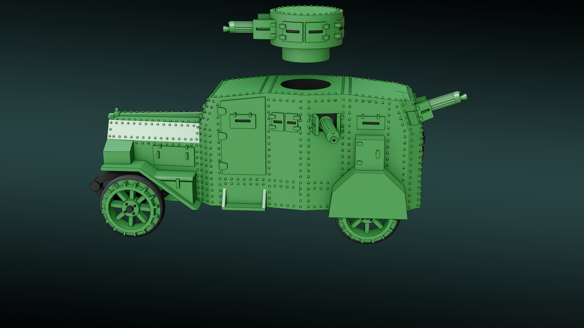 Ehrhardt 1915 - WWI - German Army - wargame3d- 28mm Scale