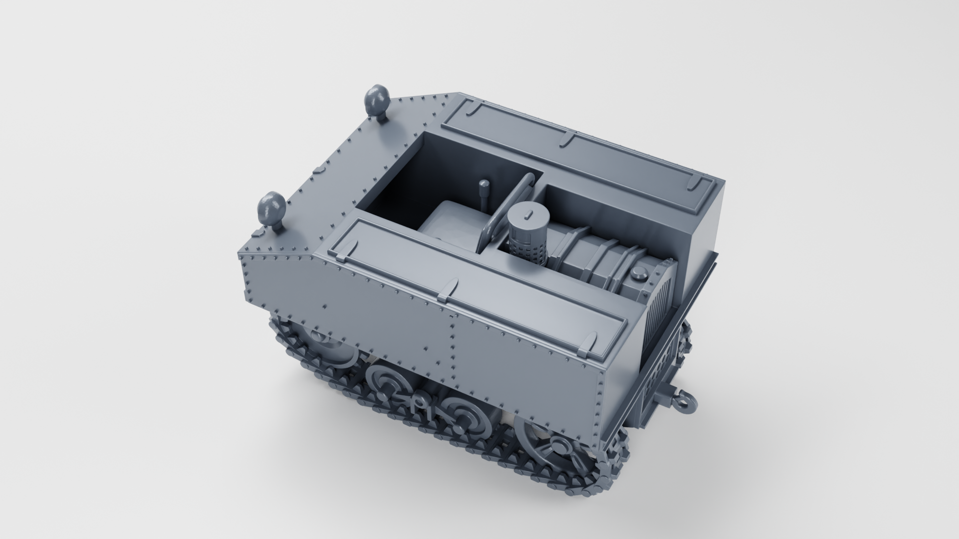 VCL Utility Tractor Type B Infantry - Belgian Army - 28mm Scale - wargame3d