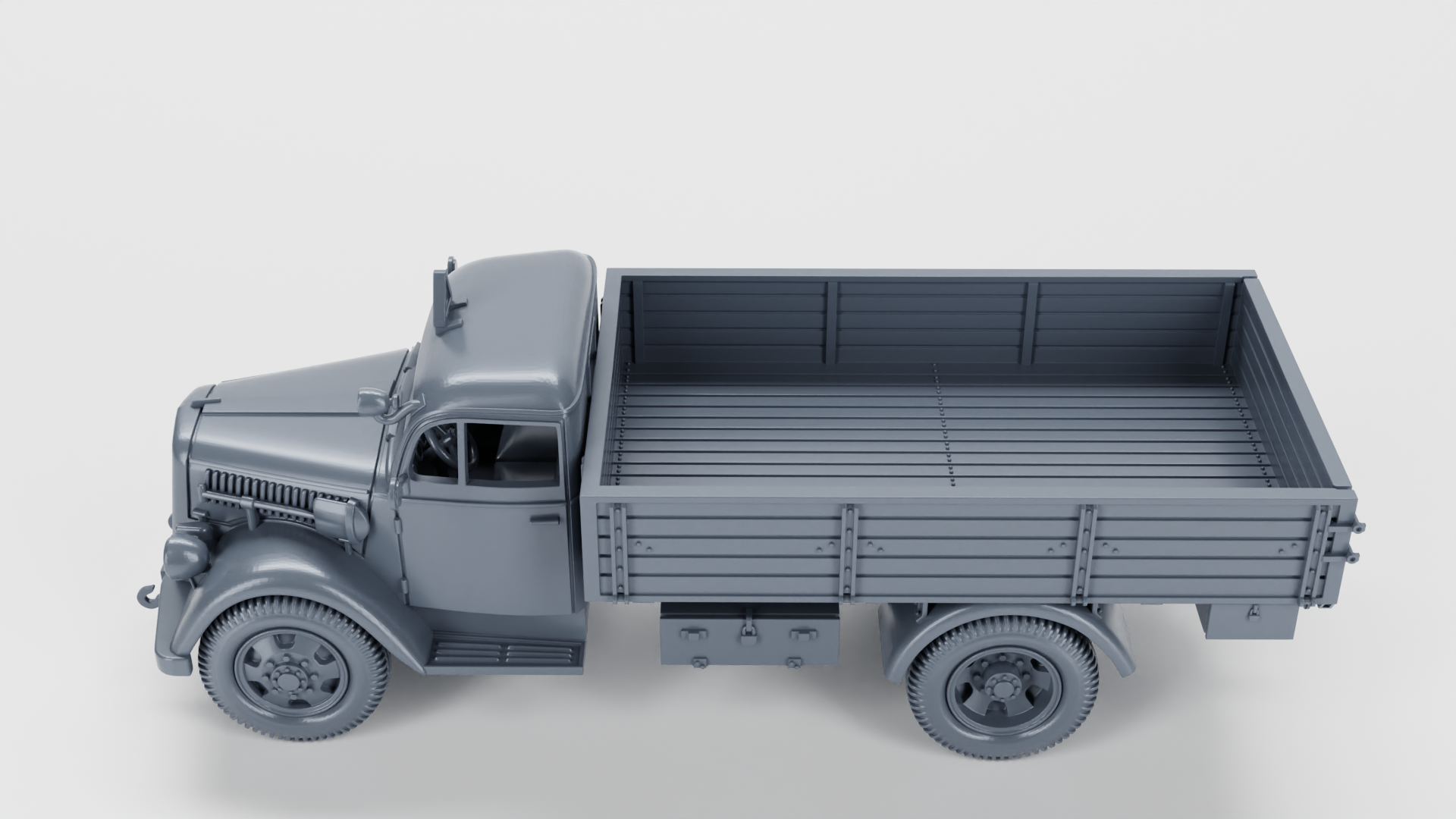 Opel Blitz 3 Tons S, model 1936 (standard+flatbed) + Panzernest - Germany - wargame3d - 28mm Scale