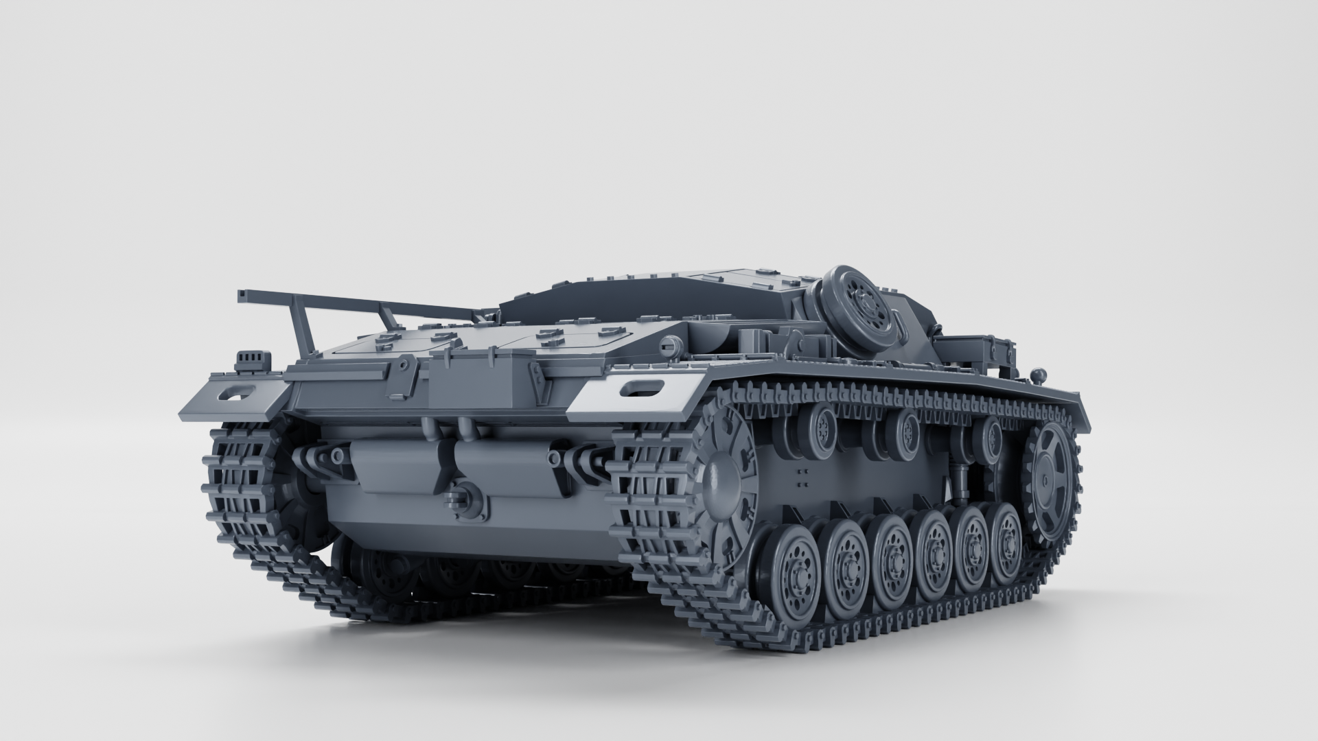 Sturmgeschutz III Ausf.B - German Sturmpanzer - WWII - German Army - wargame3d - 28mm Scale