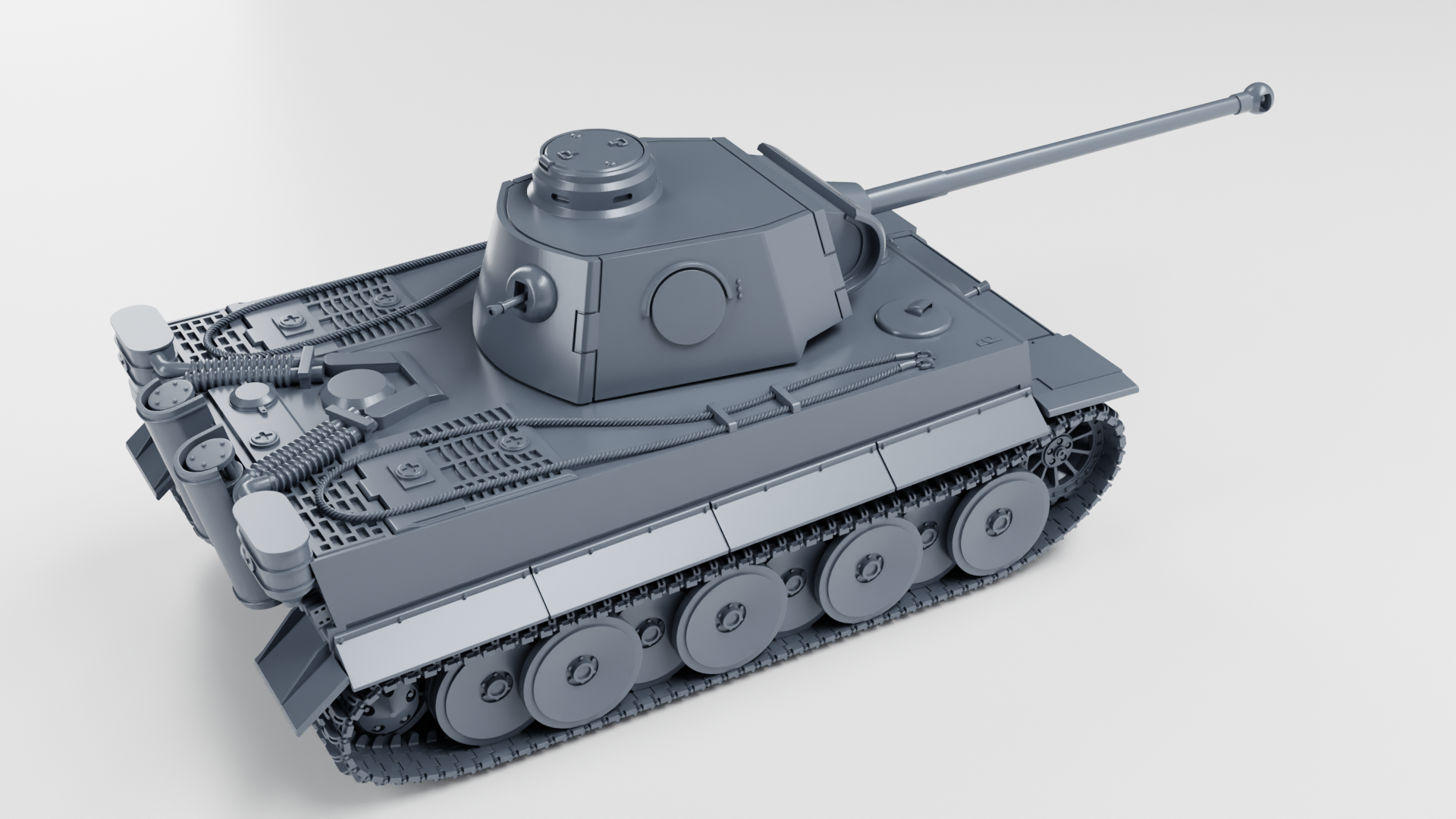 Tiger I - VK45.01(H2) with 7.5cm KwK L70 - WWII - German Army - wargame3d- 28mm Scale