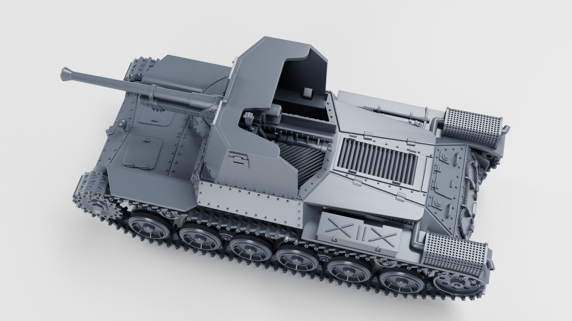 Type 1 Ho-Ni I SPG - Japanese Army - 28mm Scale - wargame3d