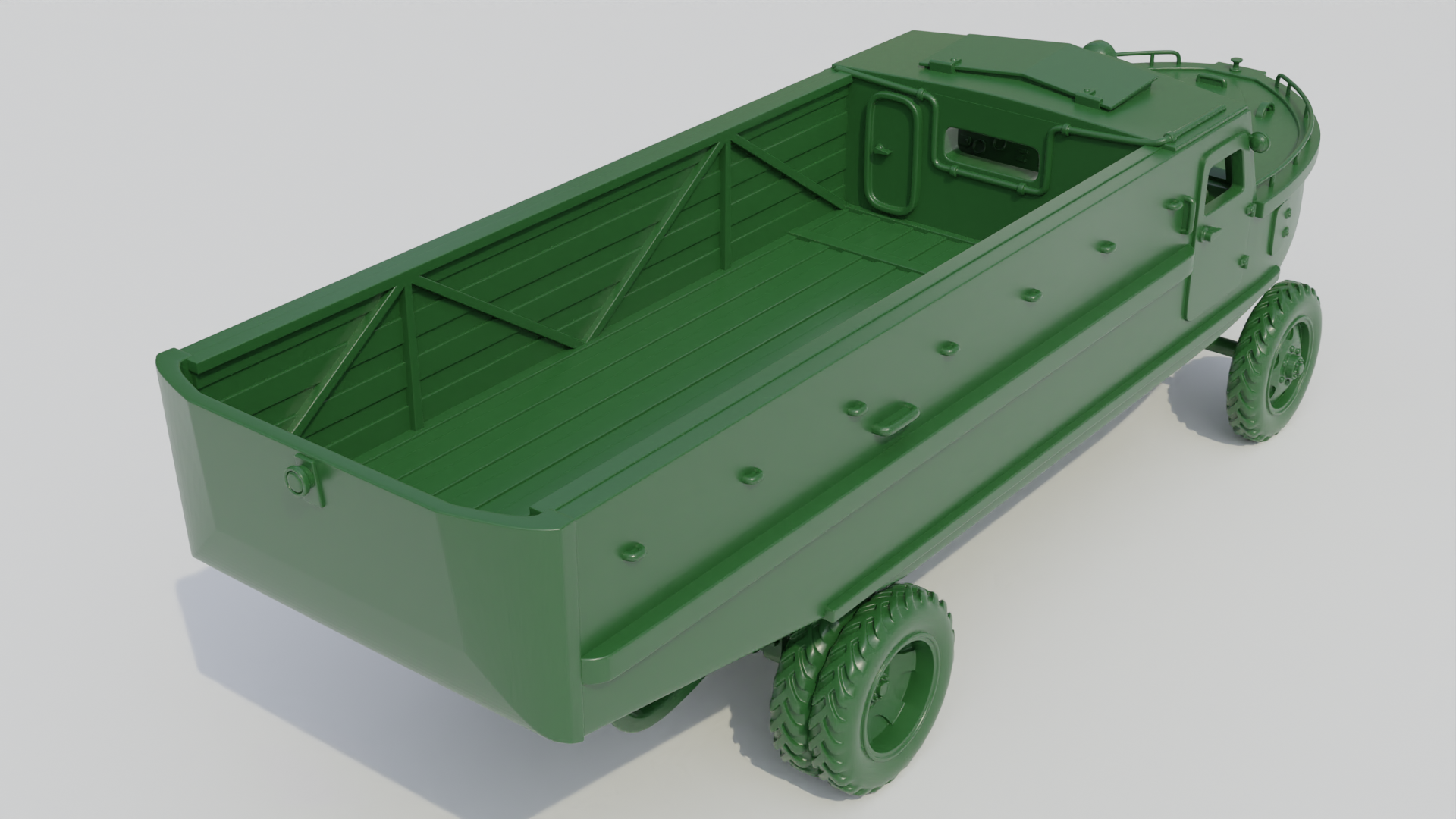 Type 2 Su-Ki Amphibious Truck - Japanese Army - 28mm Scale - wargame3d