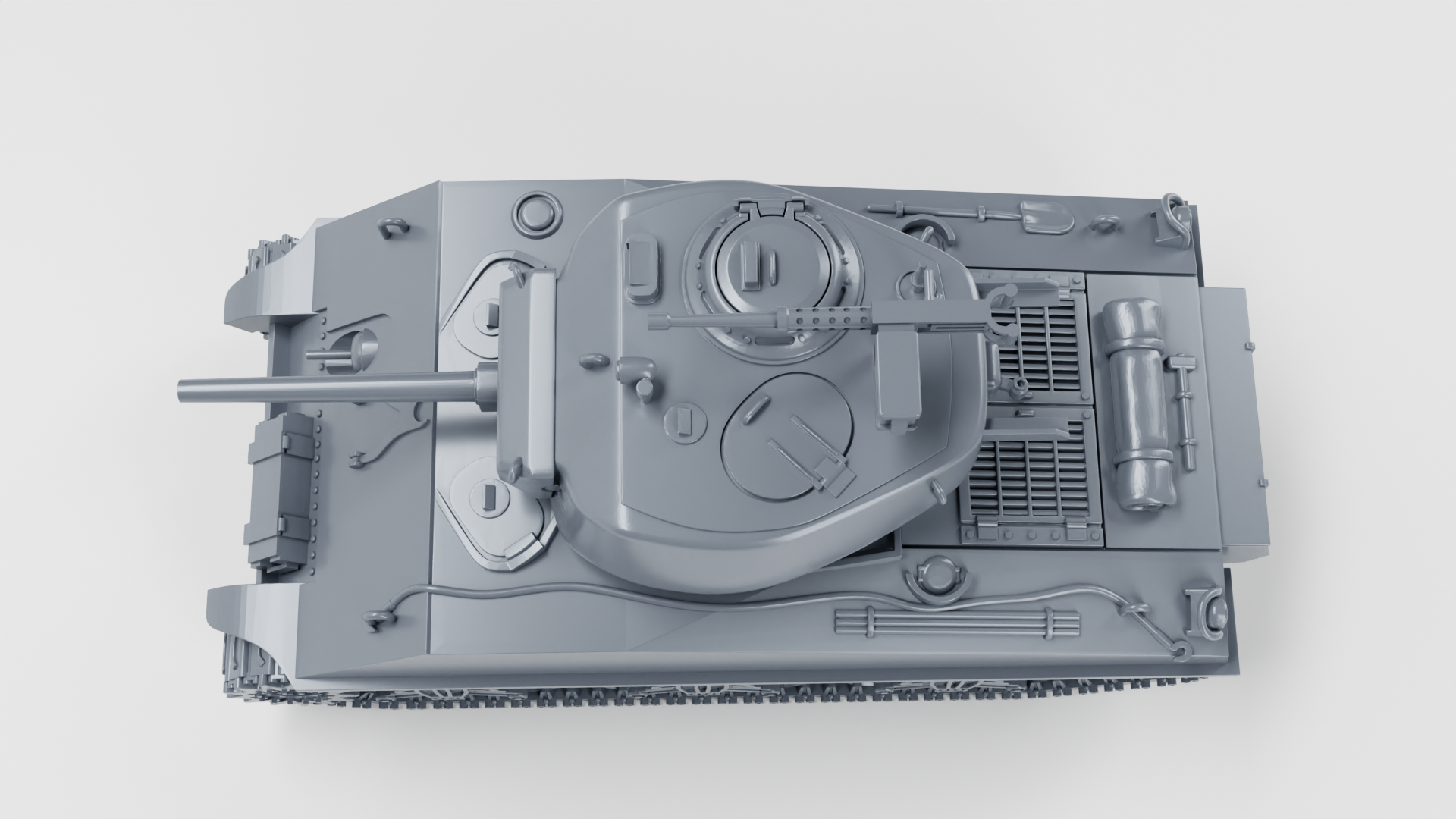 Sherman M4A3E2 Jumbo Cobra King (US, WW2) - US Army - 28mm Scale - Tank - Miniature - wargame3d