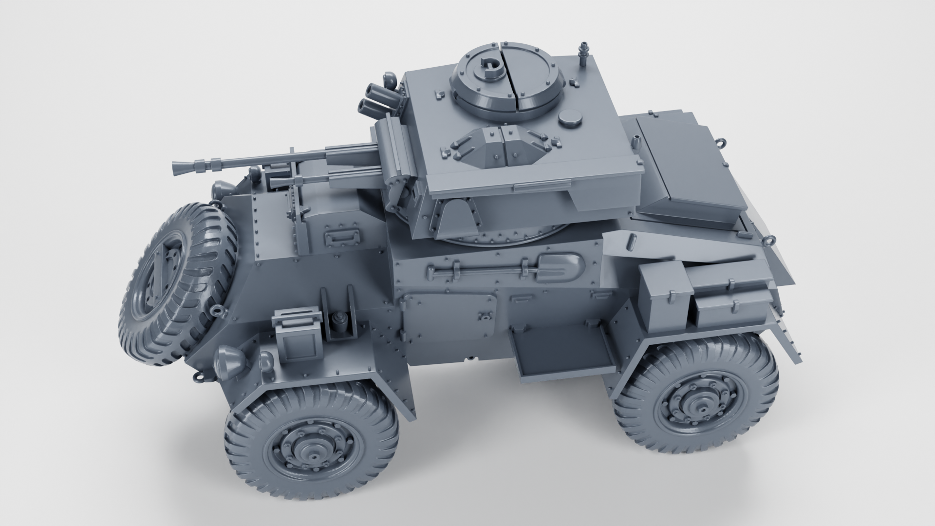 Humber Armored Car Mk.I- UK Army - 28mm Scale - wargame3d