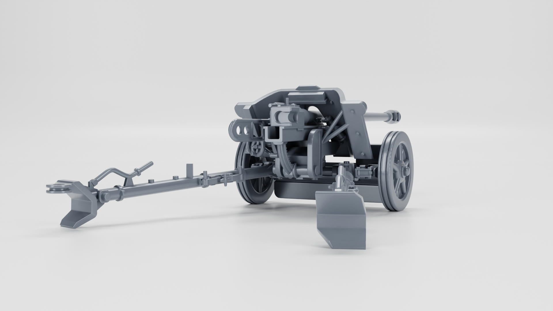 Anti-tank gun 5cm PAK 38 - German Army - 28mm Scale - wargame3d