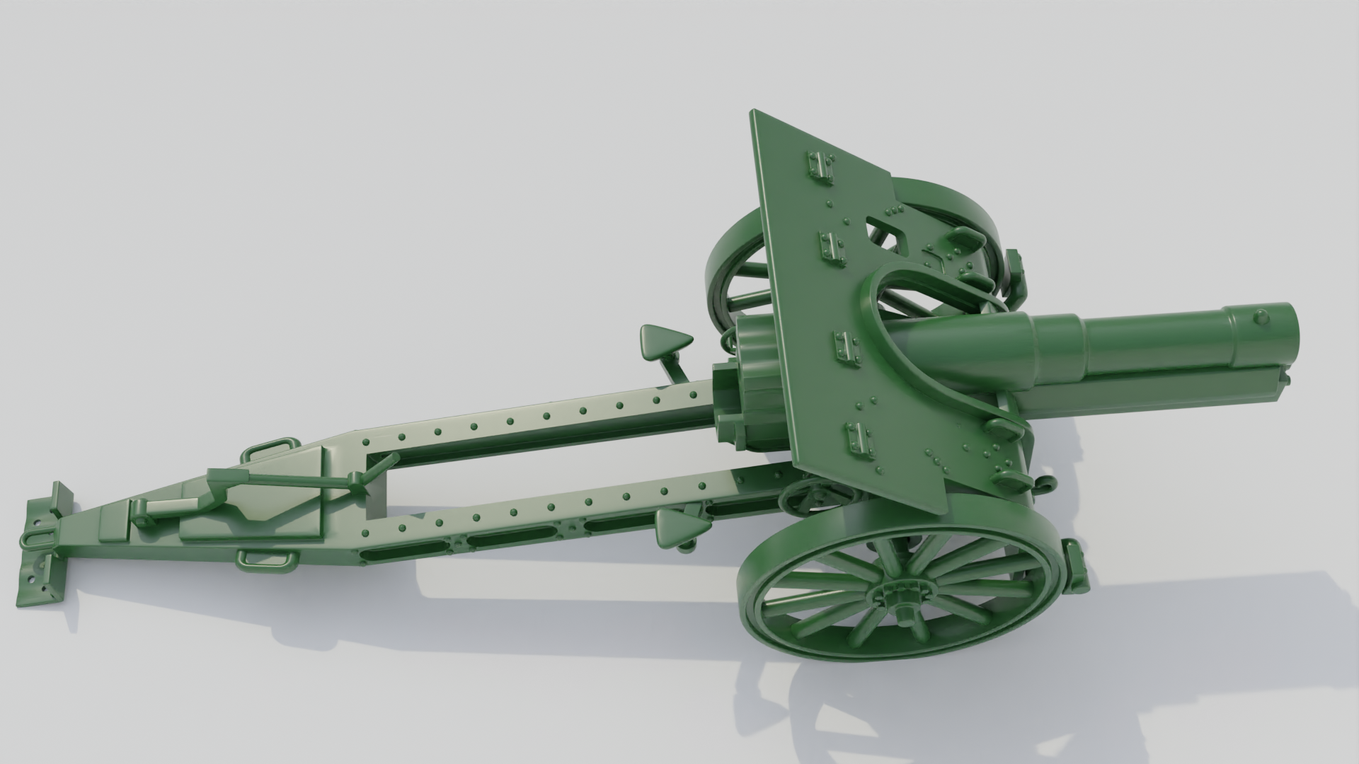 Skoda 14-39 149mm Howitzer - Hungarian Army - 28mm Scale - wargame3d