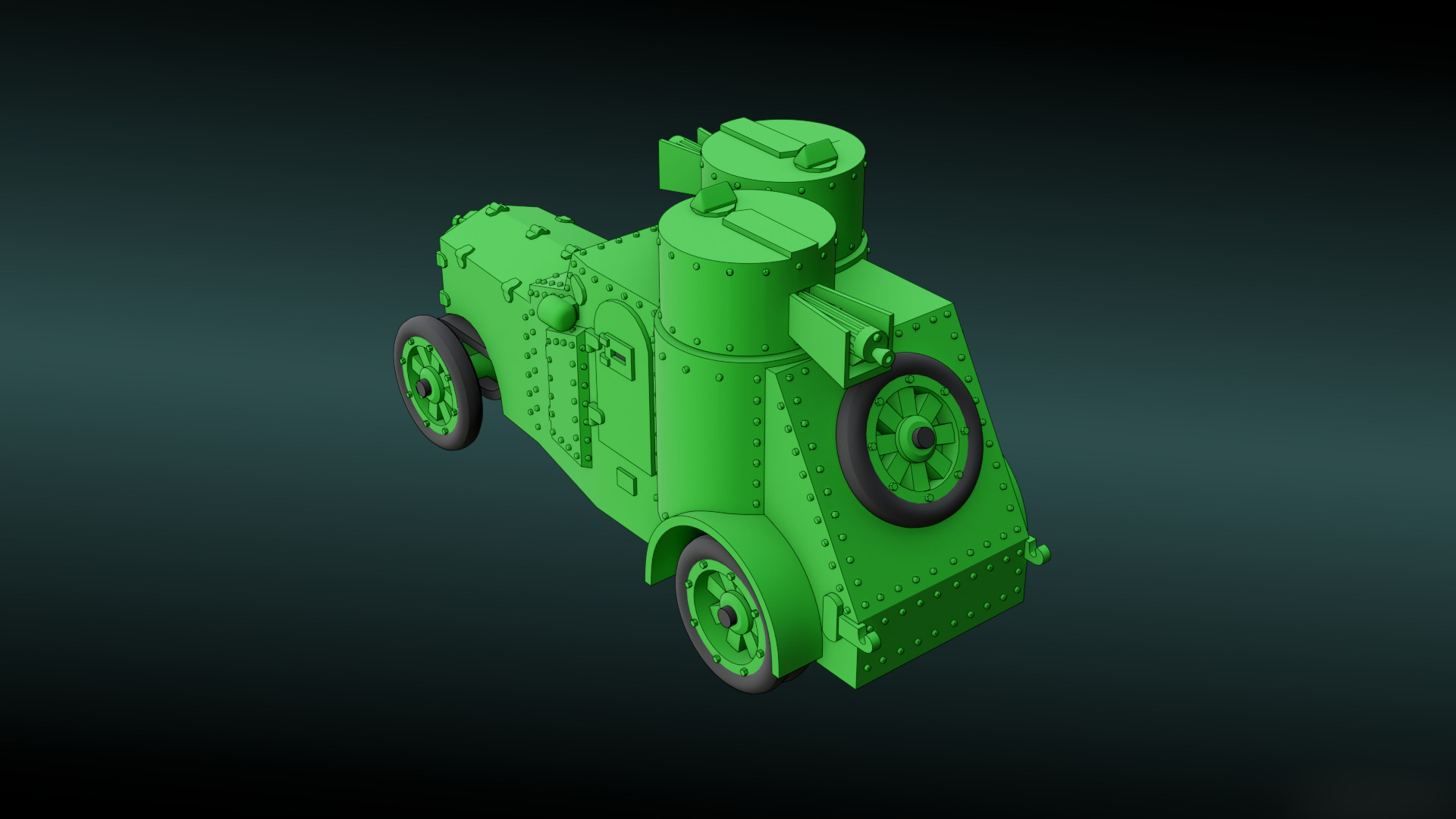 Izhorski FIAT - WWI - Russian Army - wargame3d- 28mm Scale