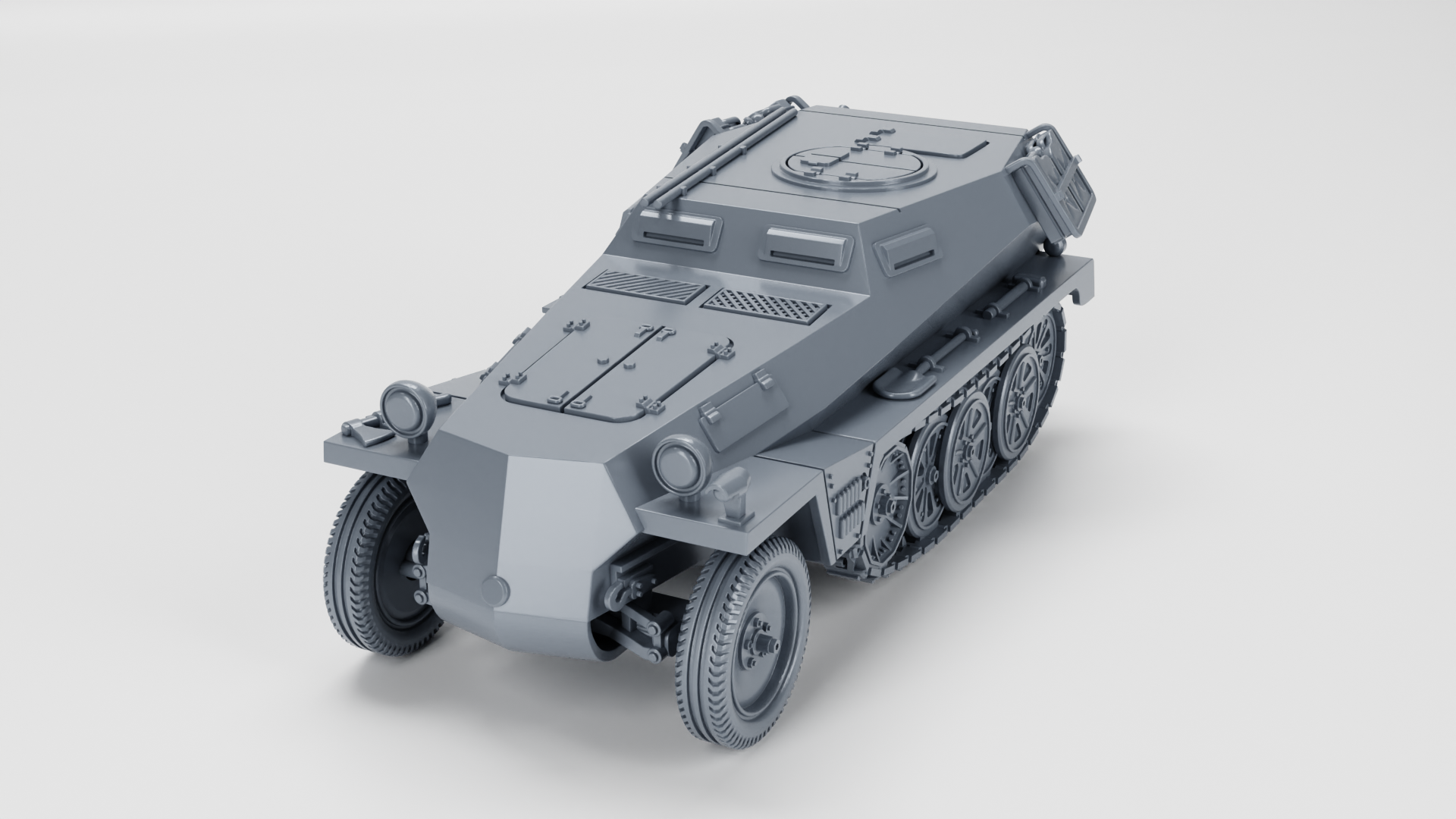 Sd.Kfz.253 Observation vehicle - German Army - 28mm Scale - wargame3d