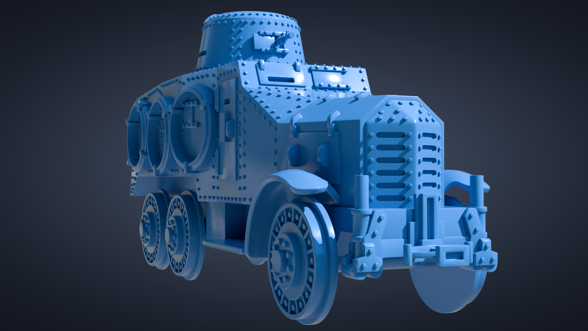 Type 93 So-Mo armored railroad car - Sumida (6x6) - Japanese Army - 28mm Scale - wargame3d