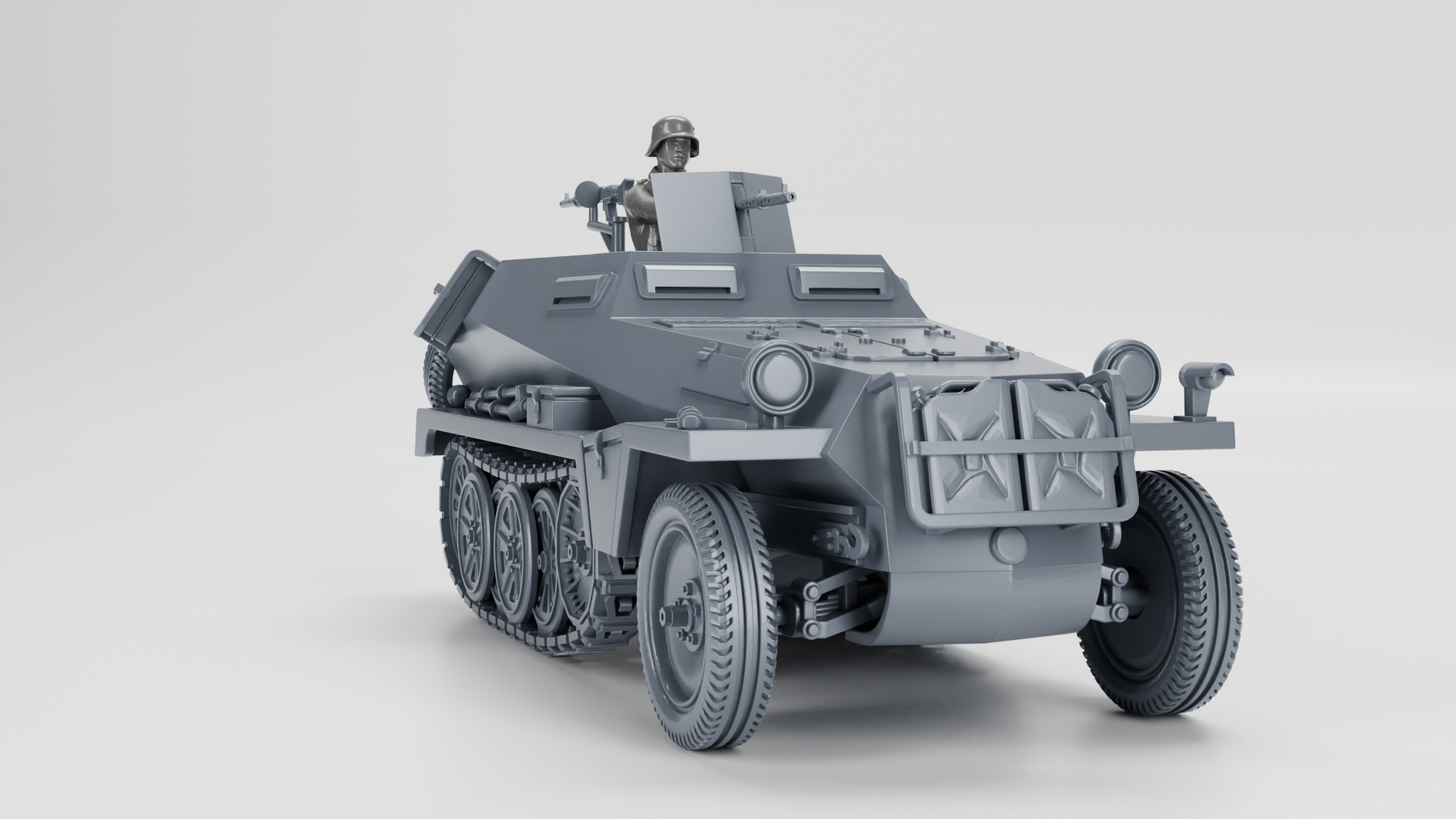 Sd.Kfz.250-1 Leichter Schützenpanzerwagen - German Army - 28mm Scale - wargame3d