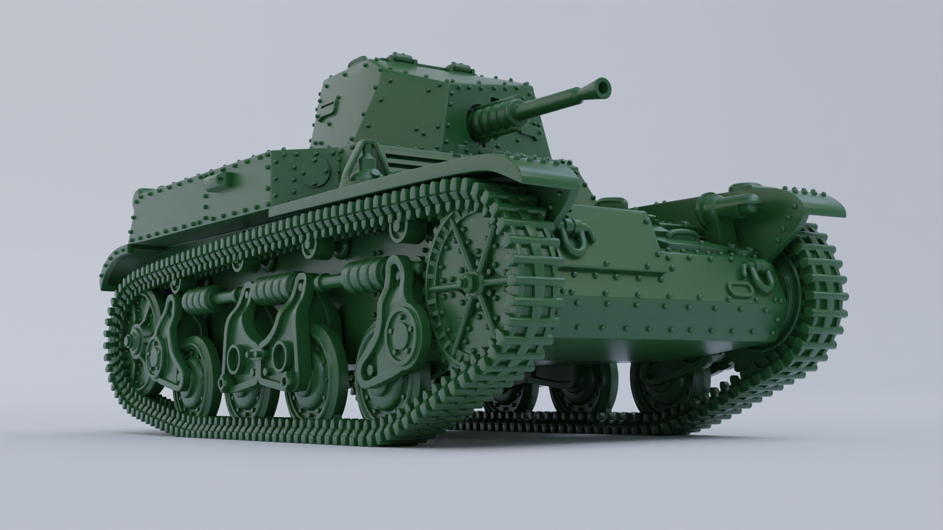 Light Tank Renault AMR-35 ZT-1 - French Army - 28mm Scale - wargame3d