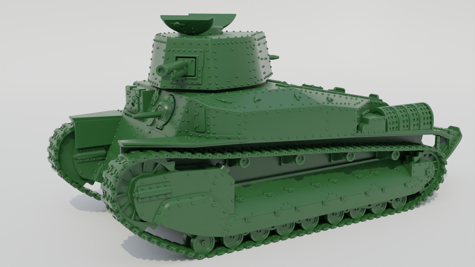 Medium Tank Type 89 I-Go Type B - Japanese Army - 28mm Scale - wargame3d