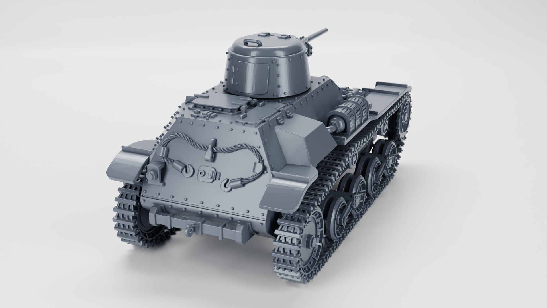 Type 97 Te-Ke Tankette - Japanese Army - 28mm Scale - wargame3d