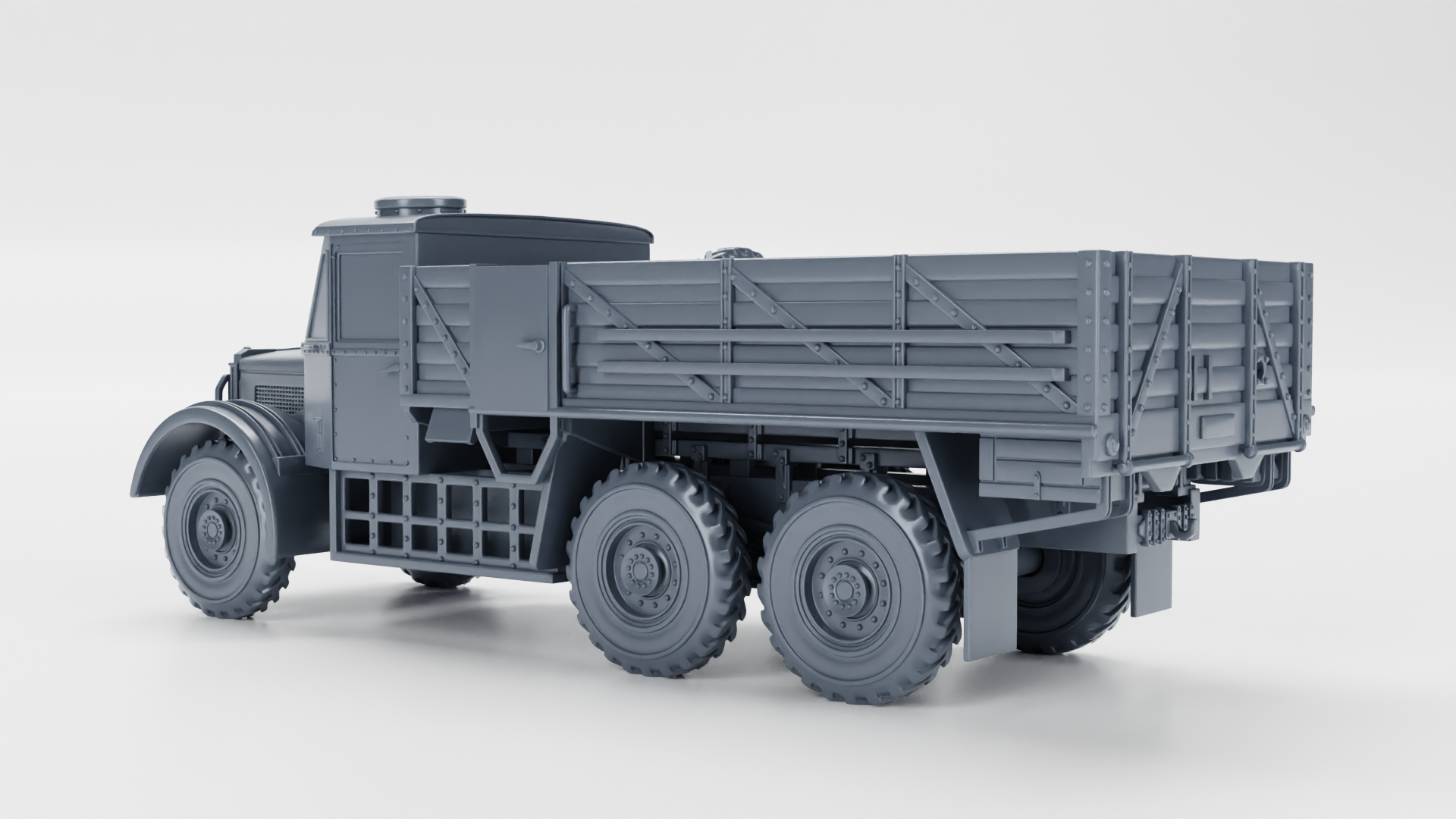 Albion CX22 Heavy artillery tractor (UK) - Heavy Transporters - UK Army - 28mm Scale - wargame3d