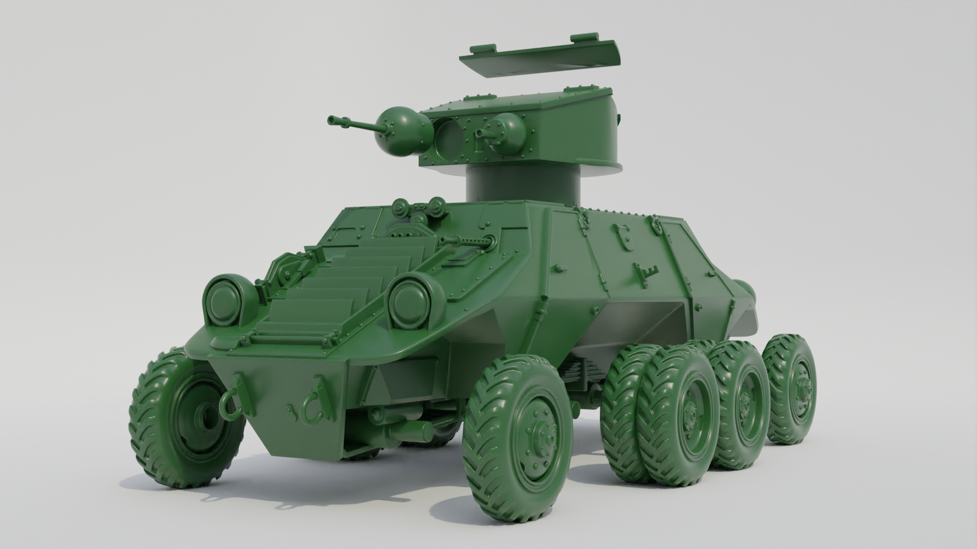 Steyr ADGZ Armoured Car - German Army - 28mm Scale - wargame3d