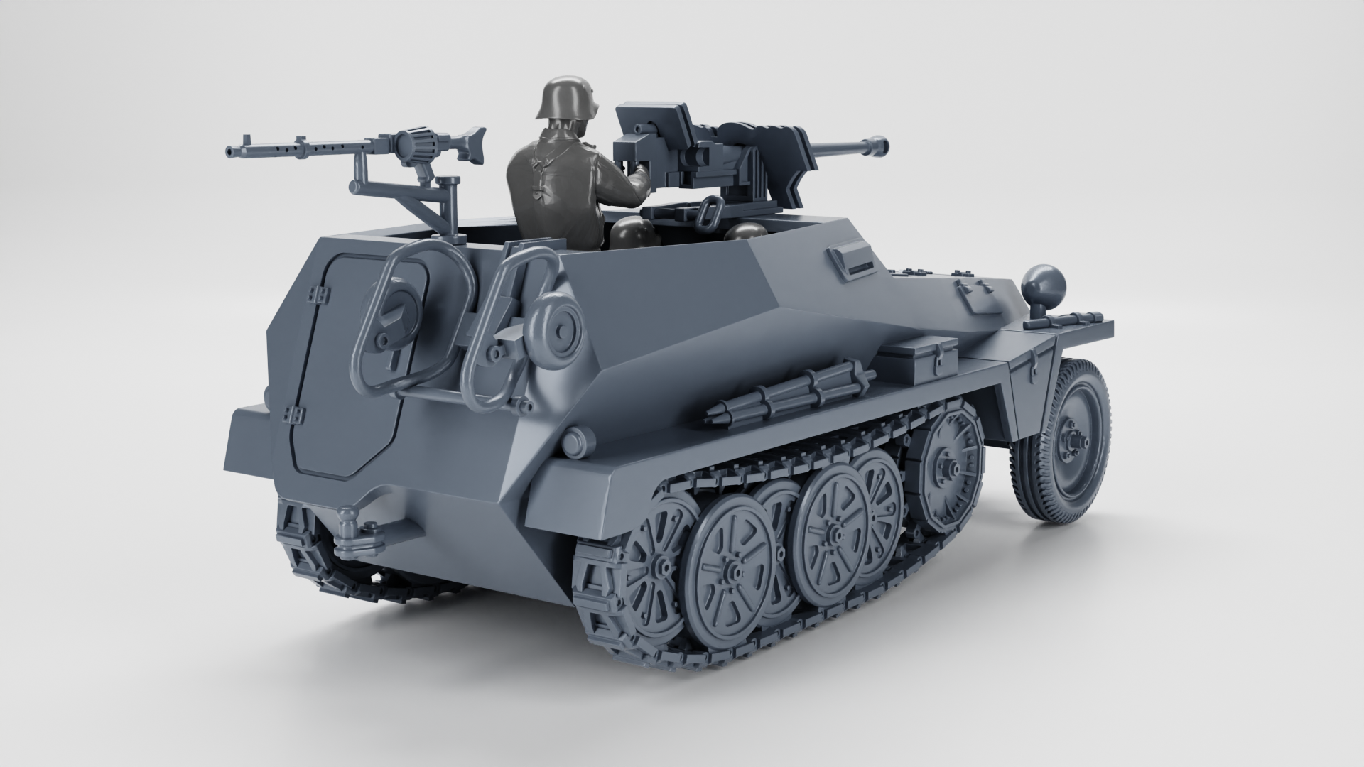 Sd.Kfz.250.11 Schwerer Panzerbüchse 41 - German Army - 28mm Scale - wargame3d