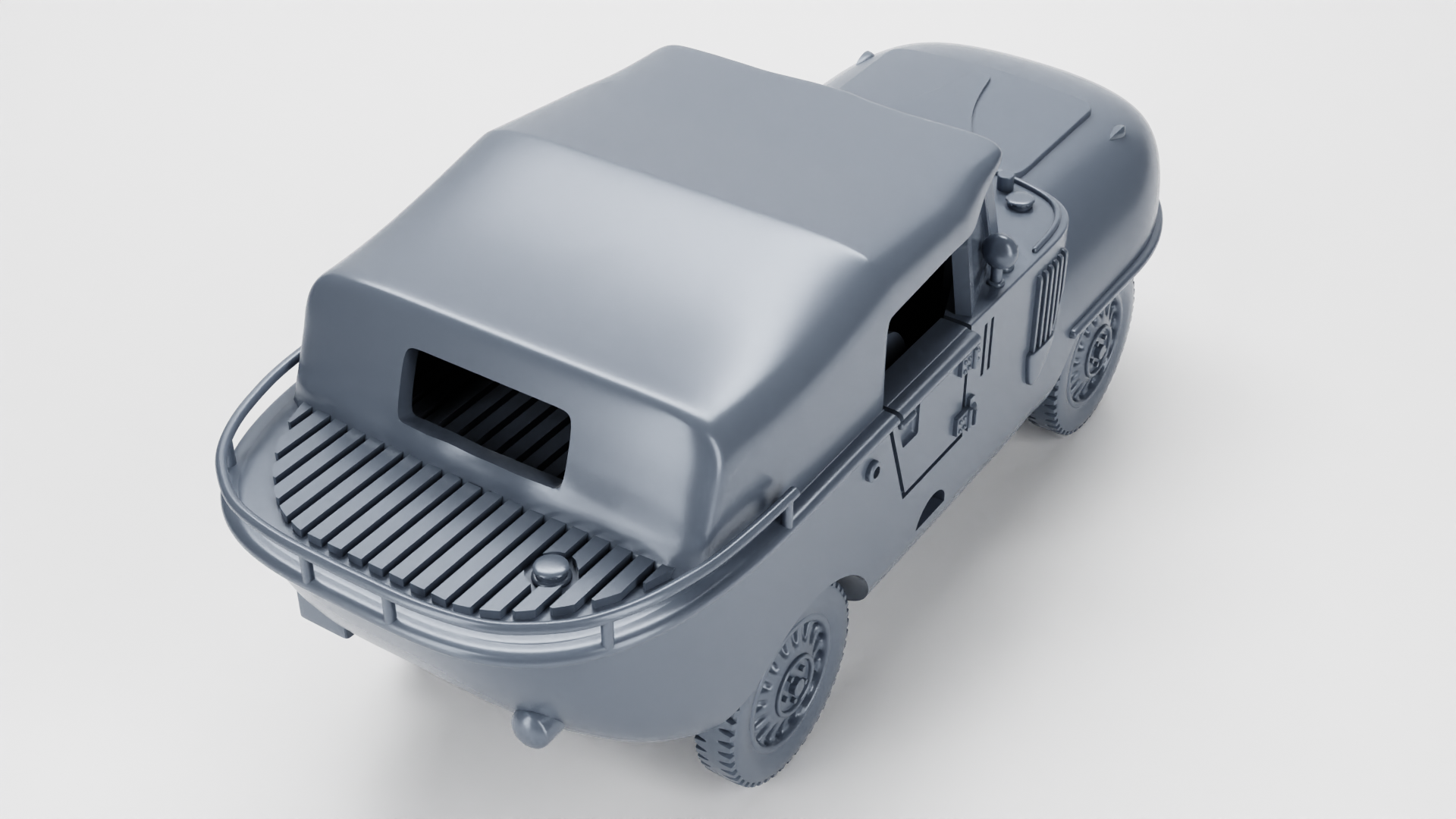 Schwimmwagen Trippel SG 6_38 - WWII - German Army - wargame3d - 28mm Scale