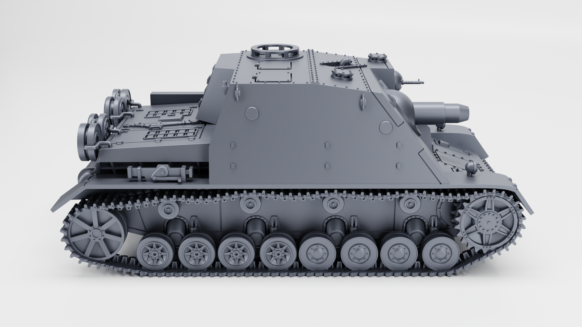 Sturmpanzer IV “Brummbar” (late) + Zimmerit - German Sturmpanzer - WWII - German Army - wargame3d - 28mm Scale