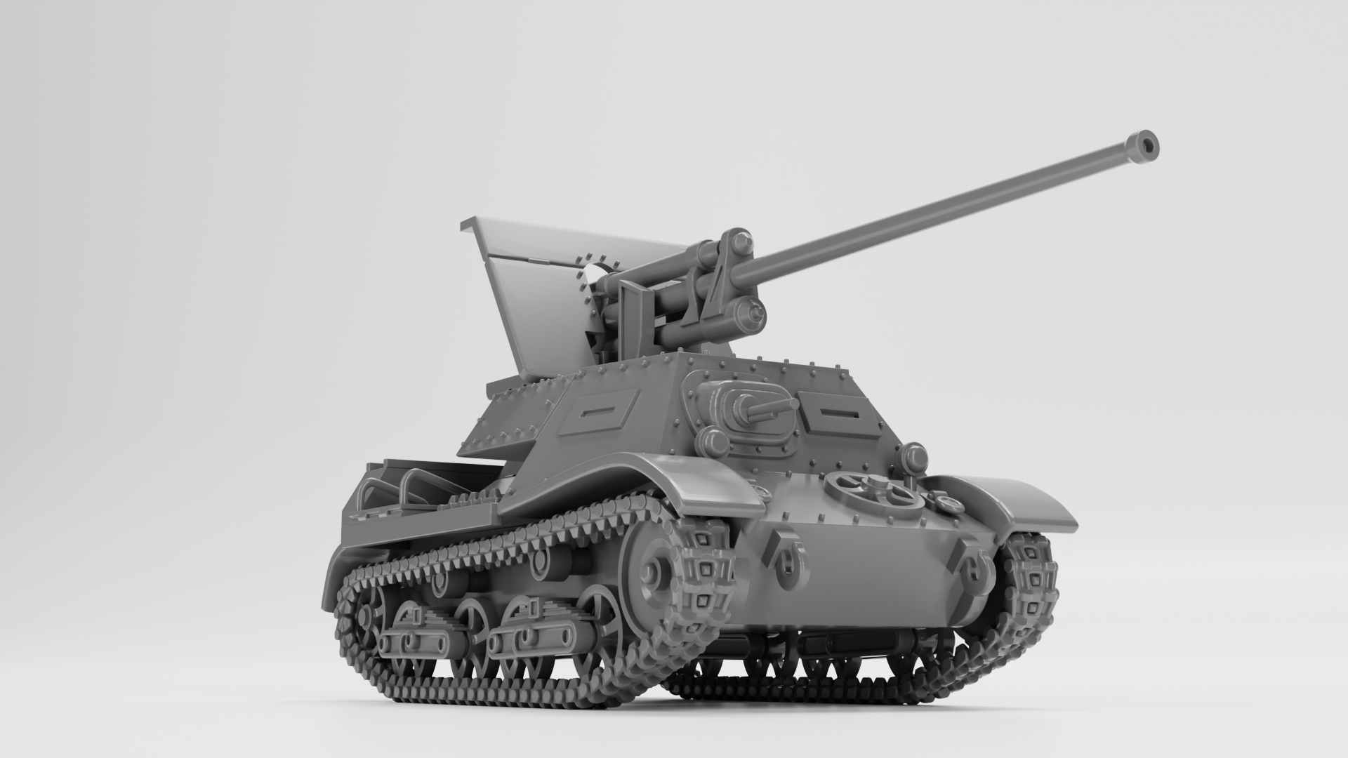 ZIS-30 Light SPG - wargame3d- 28mm Scale - Russian Army - Bolt Action