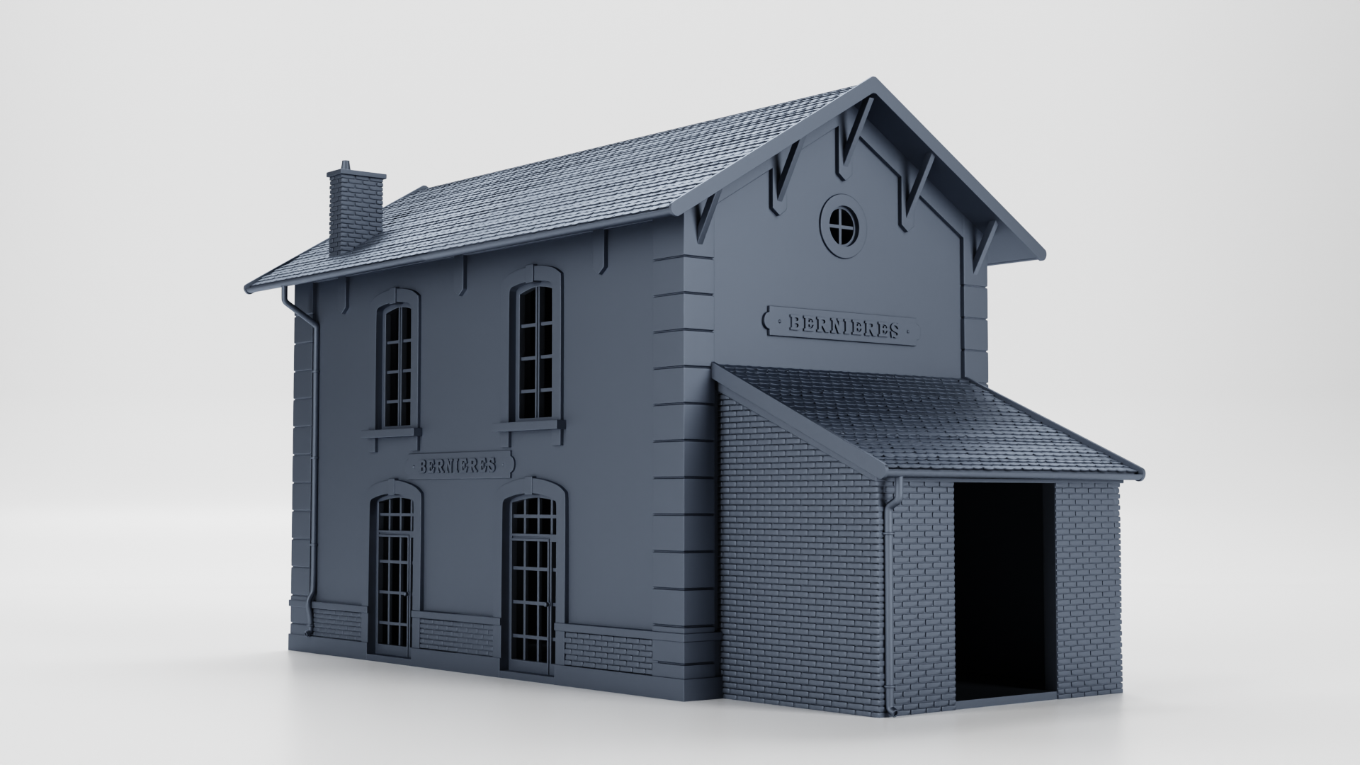 Bernieres Train Station (France) - Juno Beach - 28mm Scale - wargame3d