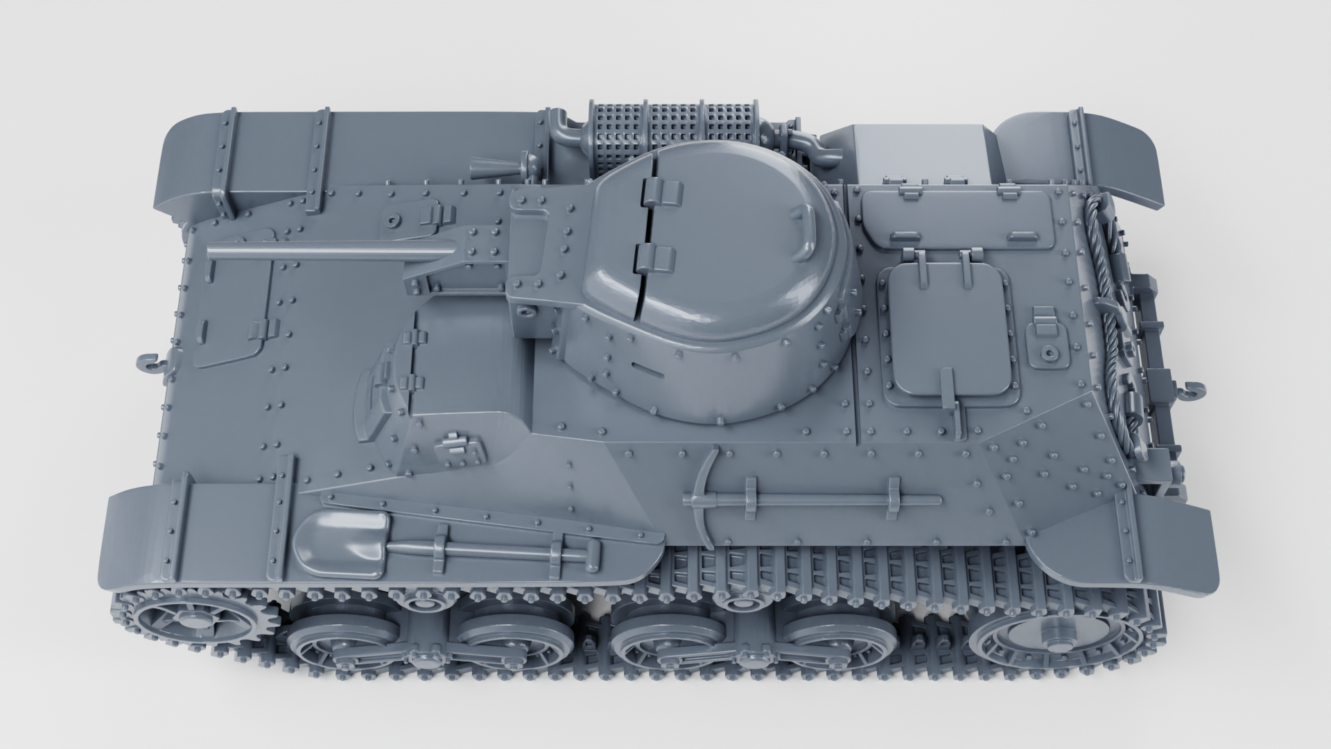 Type 97 Te-Ke Tankette - Japanese Army - 28mm Scale - wargame3d