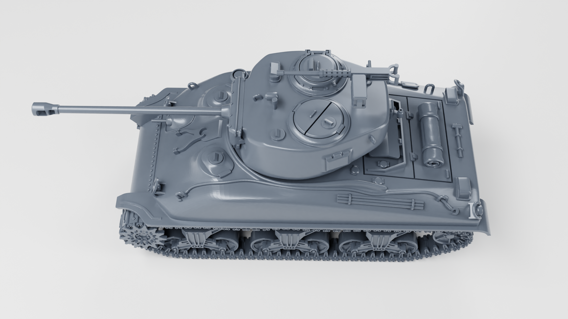 Sherman Firefly VC with QF 17-pounder (US, WW2) - US Army - 28mm Scale - Tank - Miniature - wargame3d