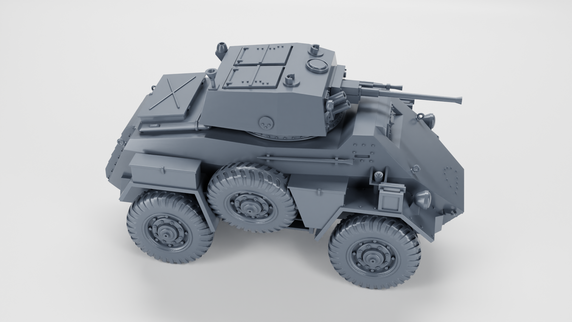 Humber Armored Car Mk.IV - UK Army - 28mm Scale - wargame3d